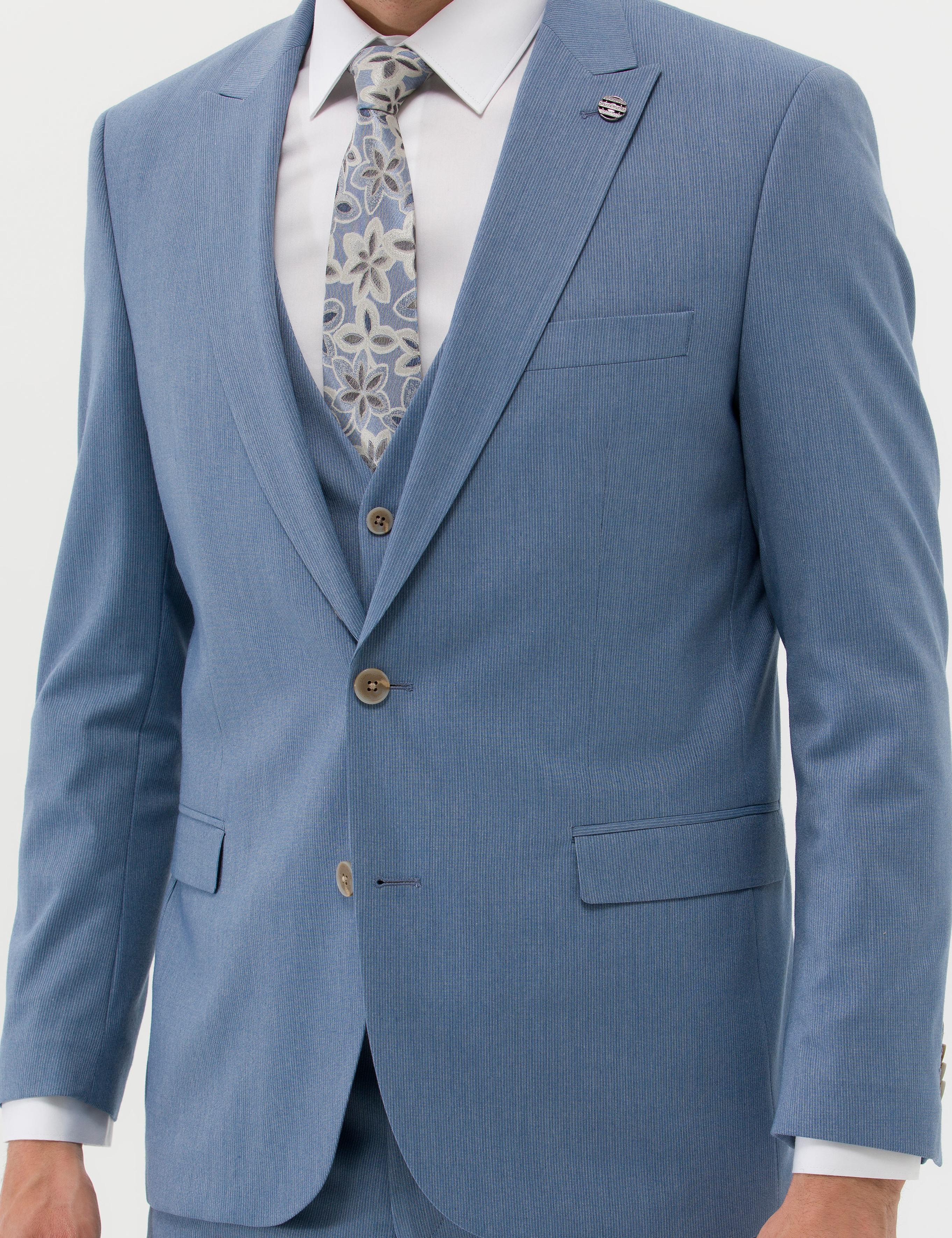 Mavi Ekstra Slim Fit Yelekli Takım Elbise