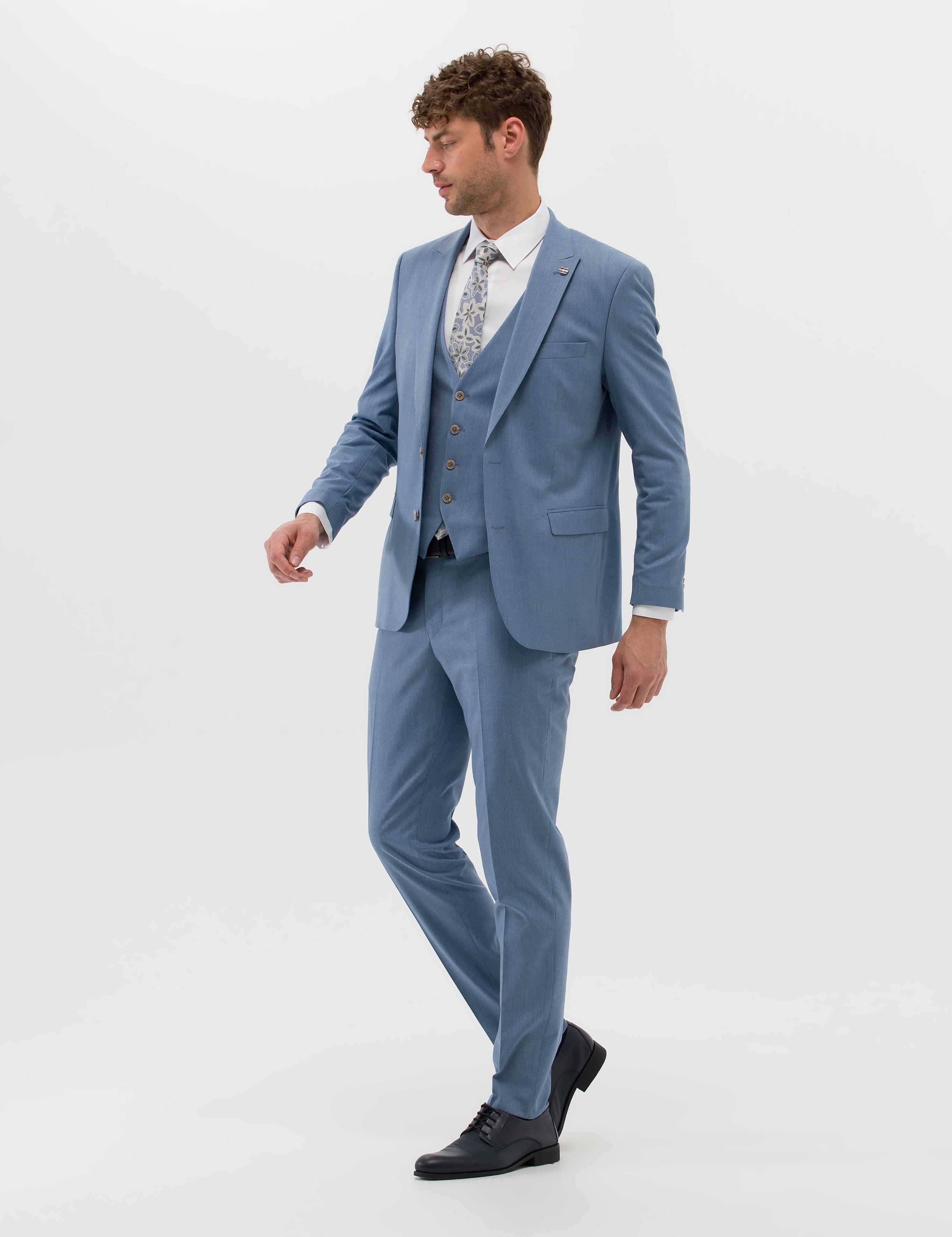 Mavi Ekstra Slim Fit Yelekli Takım Elbise