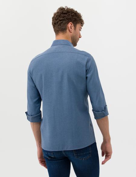 Lacivert Slim Fit Uzun Kollu Gömlek - 50265762026
