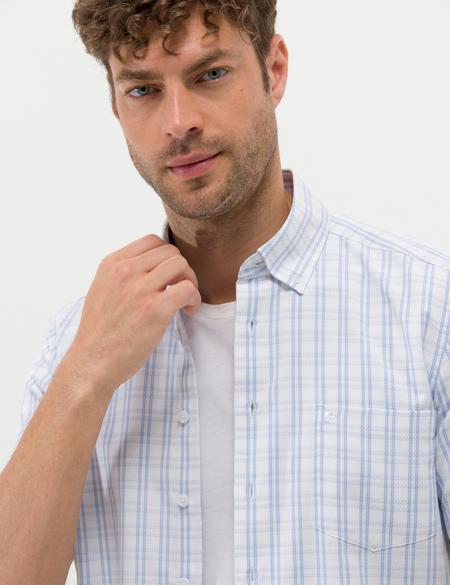 Mavi Regular Fit Kısa Kollu Gömlek - 50266589026