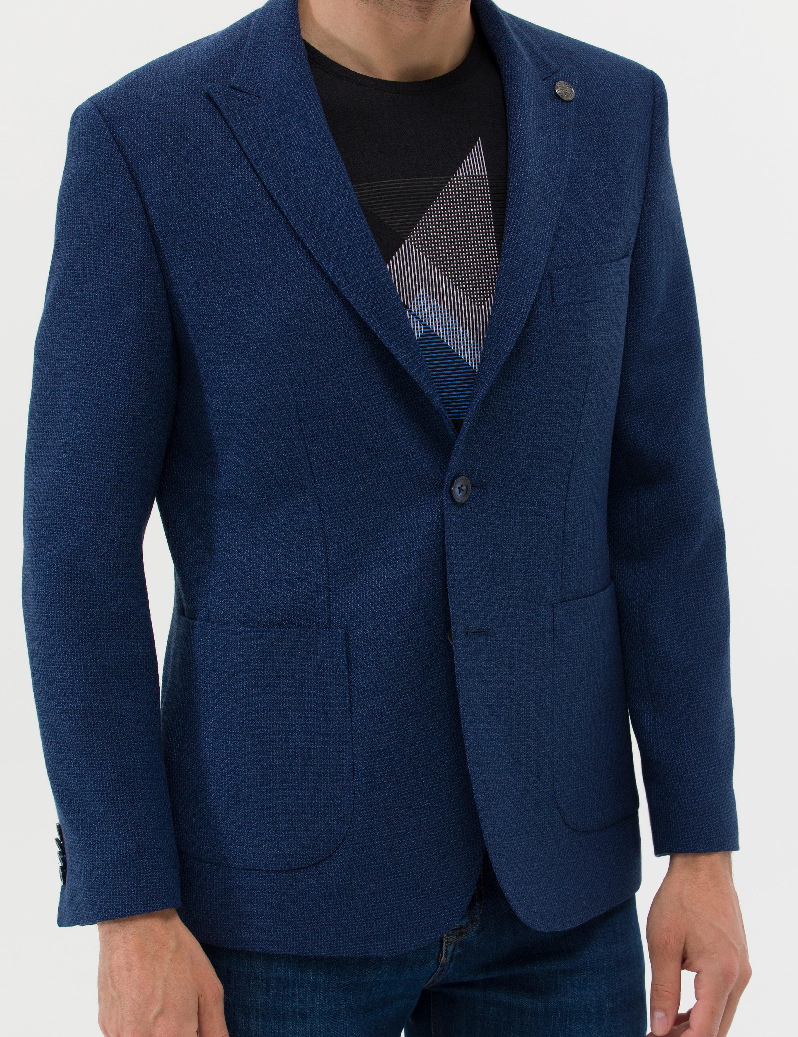 Açık Lacivert Spor Blazer Ceket