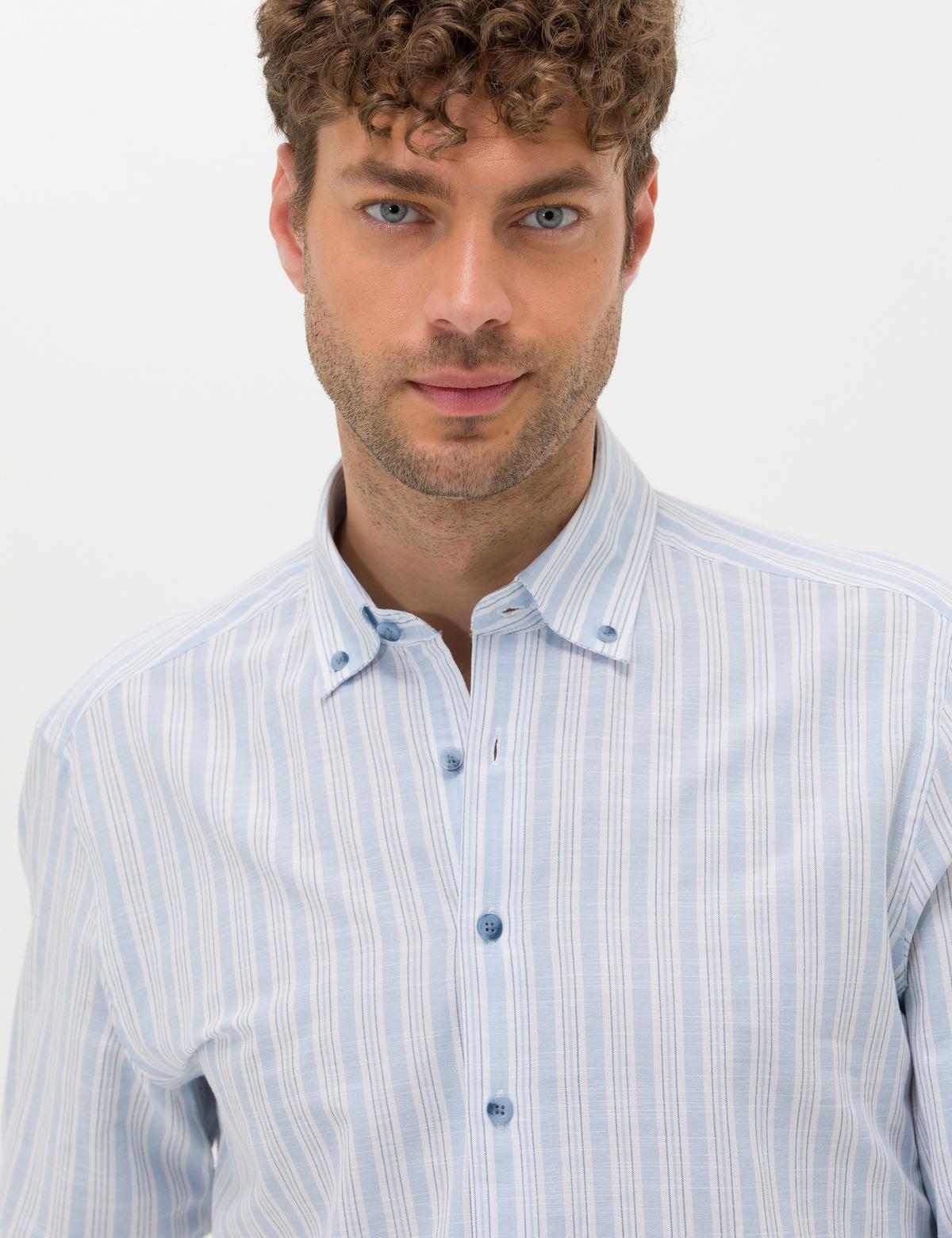 Mavi Regular Fit Uzun Kollu Gömlek - 50272258001