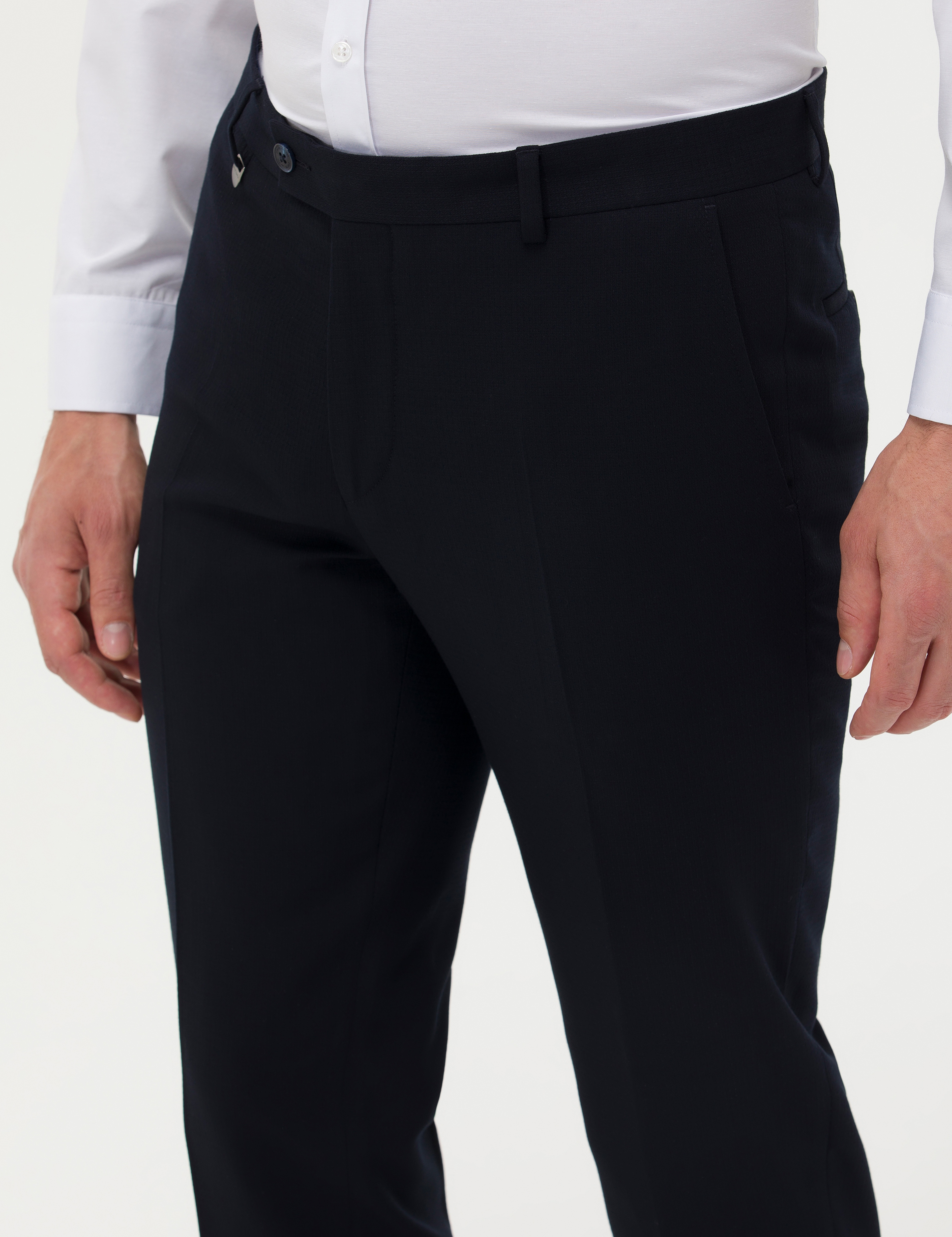 Lacivert Ex. Slim Fit Kumaş Pantolon - Image 5