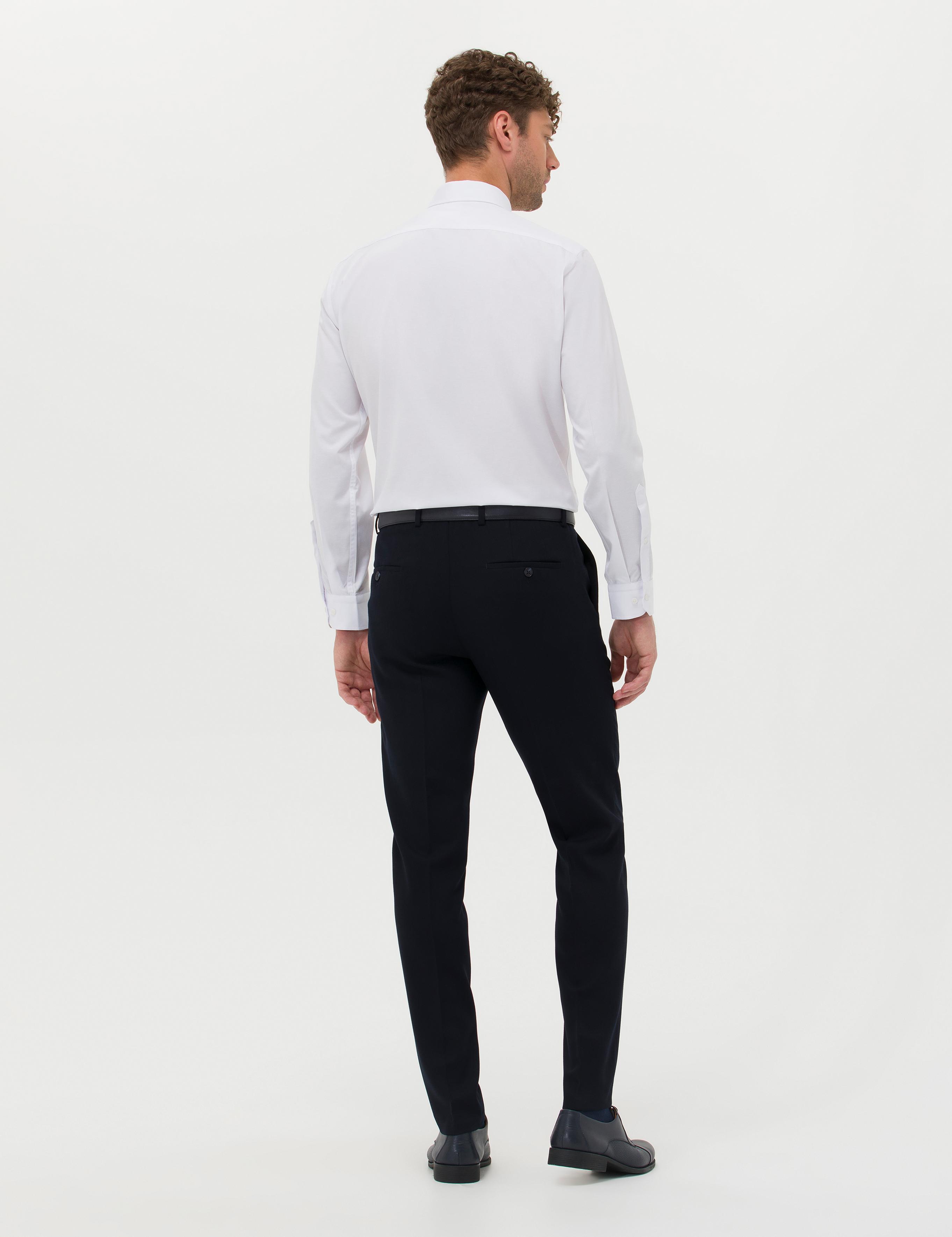Lacivert Ex. Slim Fit Kumaş Pantolon