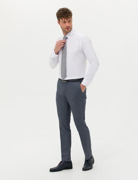 Lacivert Slim Fit Kumaş Pantolon - 50268928008
