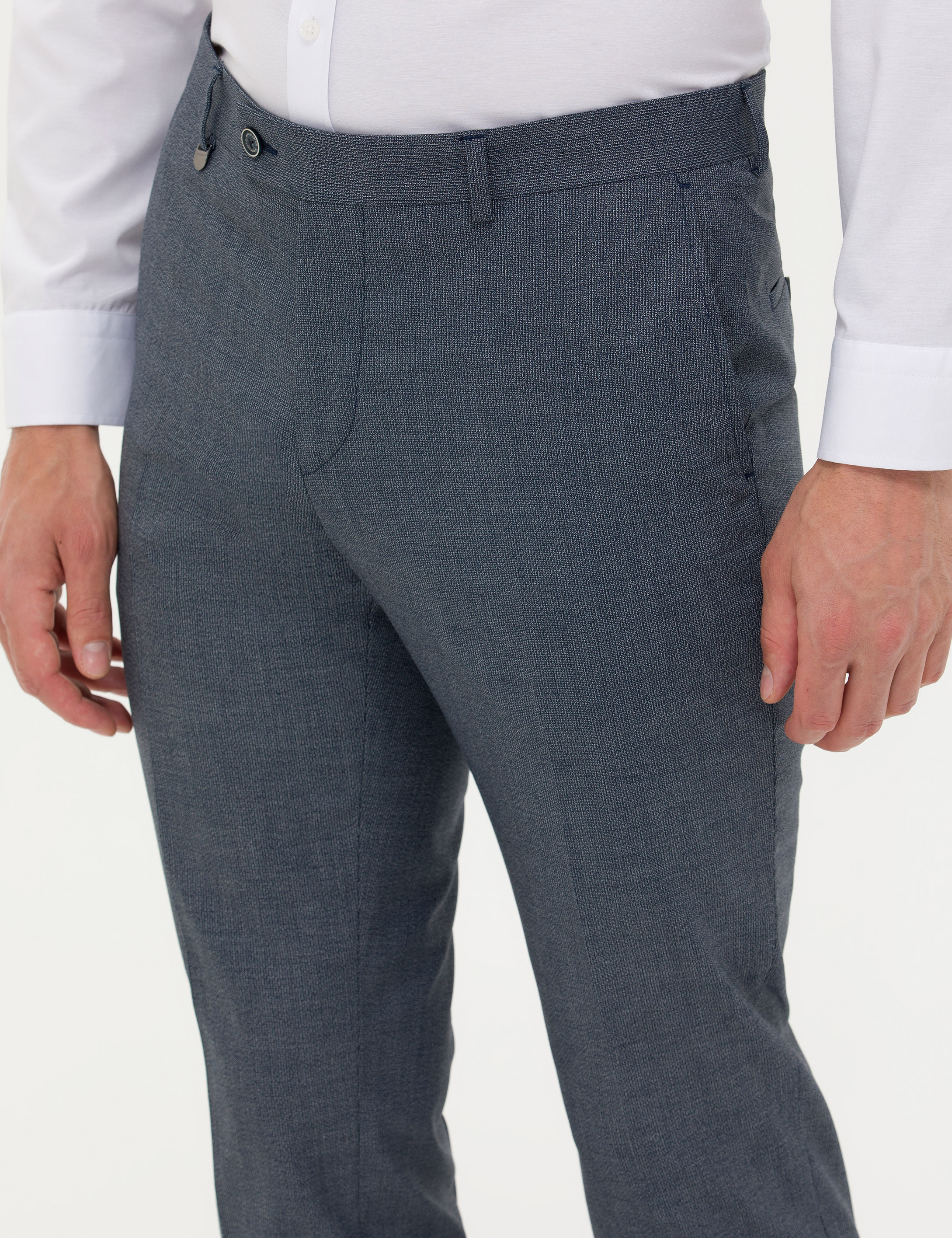 Lacivert Slim Fit Kumaş Pantolon