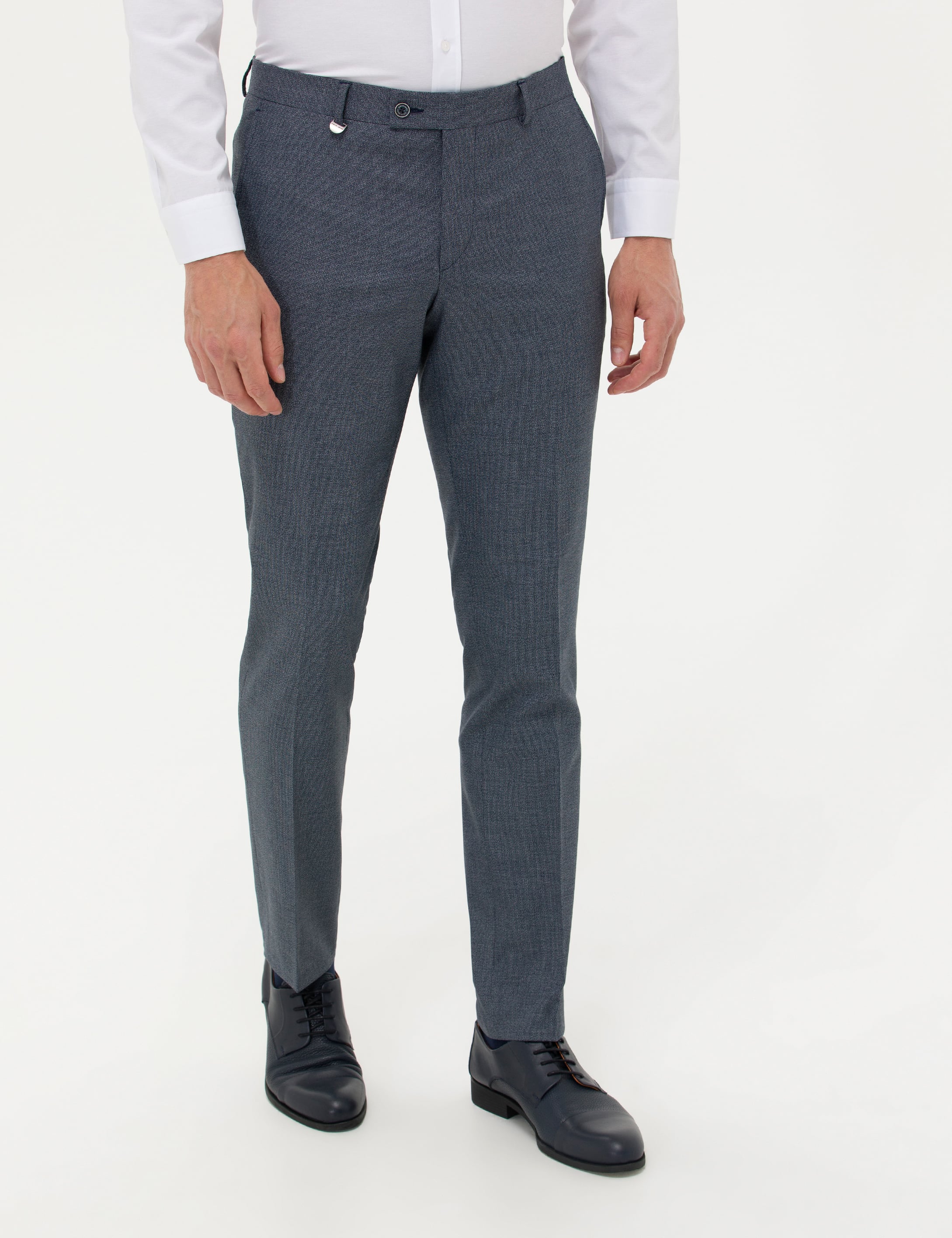 Lacivert Slim Fit Kumaş Pantolon - Image 2