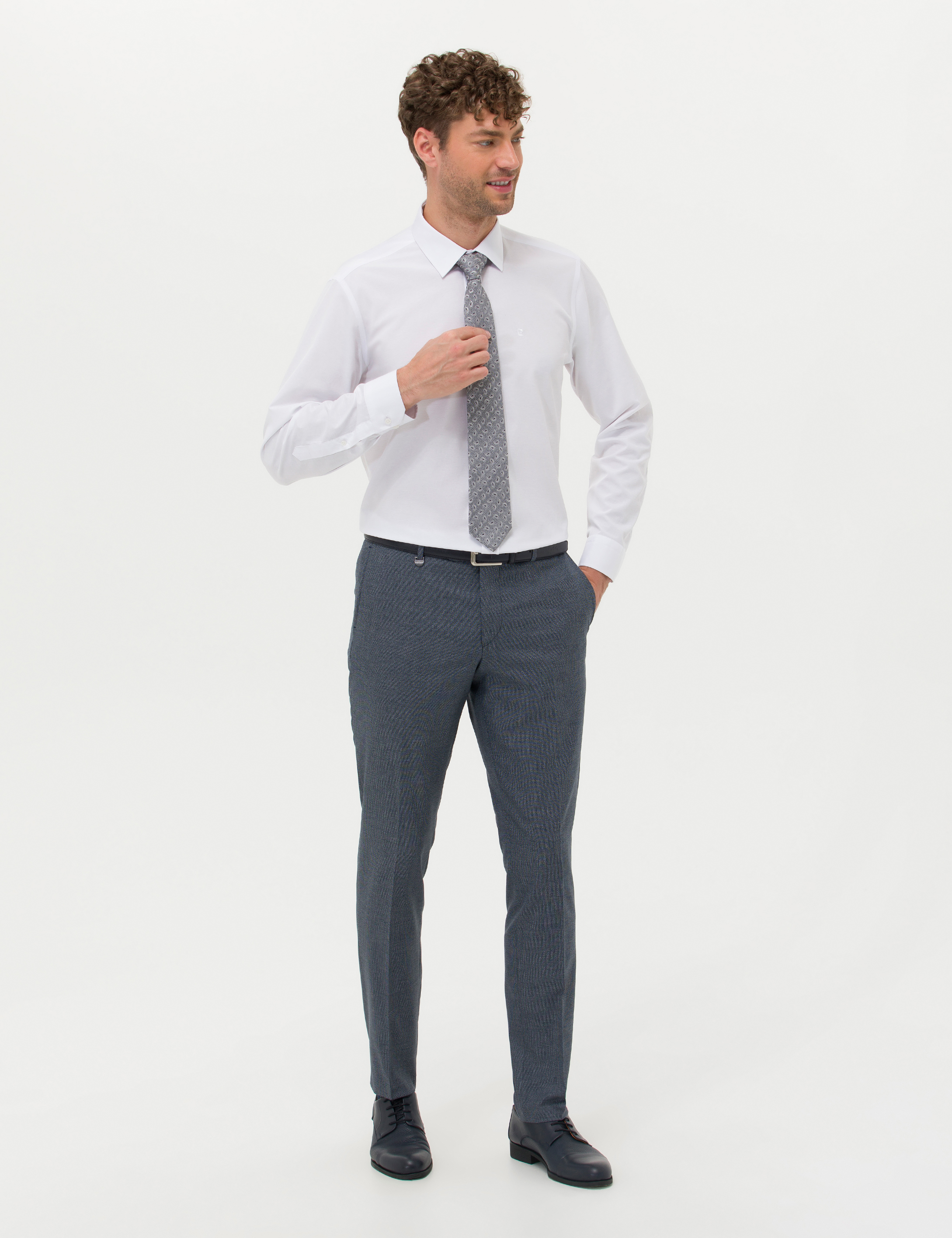 Lacivert Slim Fit Kumaş Pantolon - Image 1