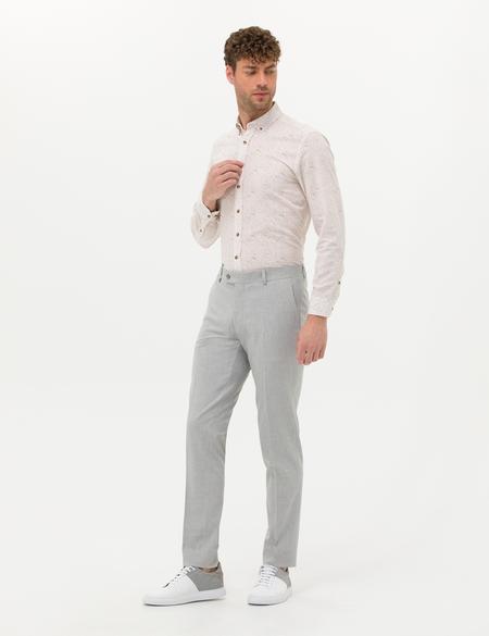 Açık Gri Kumaş Pantolon - 50274444108