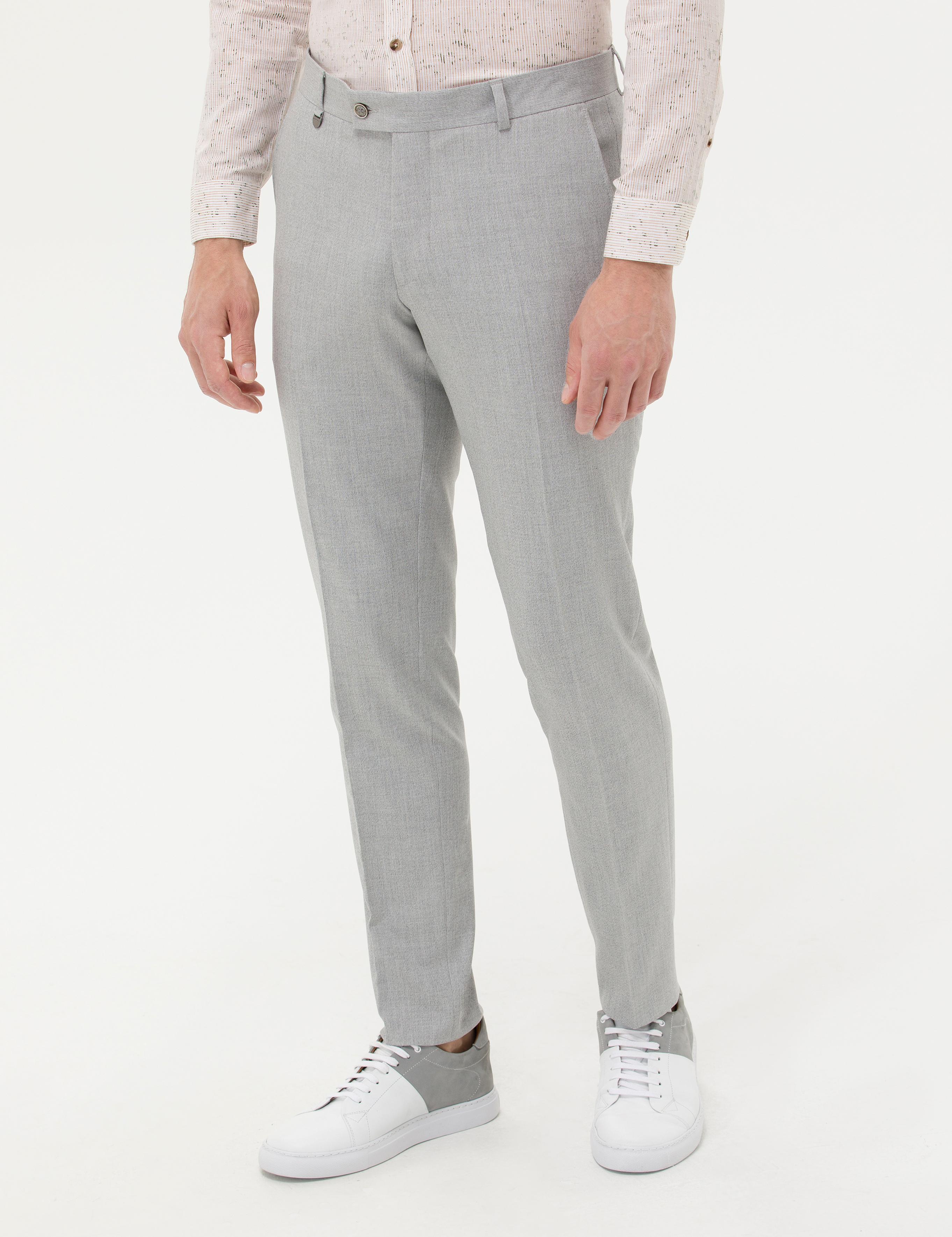 Açık Gri Kumaş Pantolon