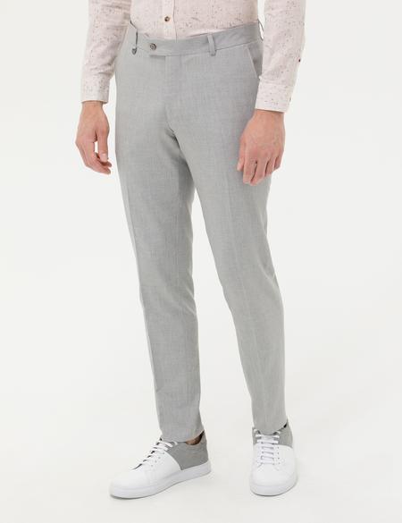 Açık Gri Kumaş Pantolon - 50274444108