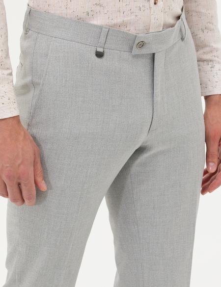Açık Gri Kumaş Pantolon - 50274444108