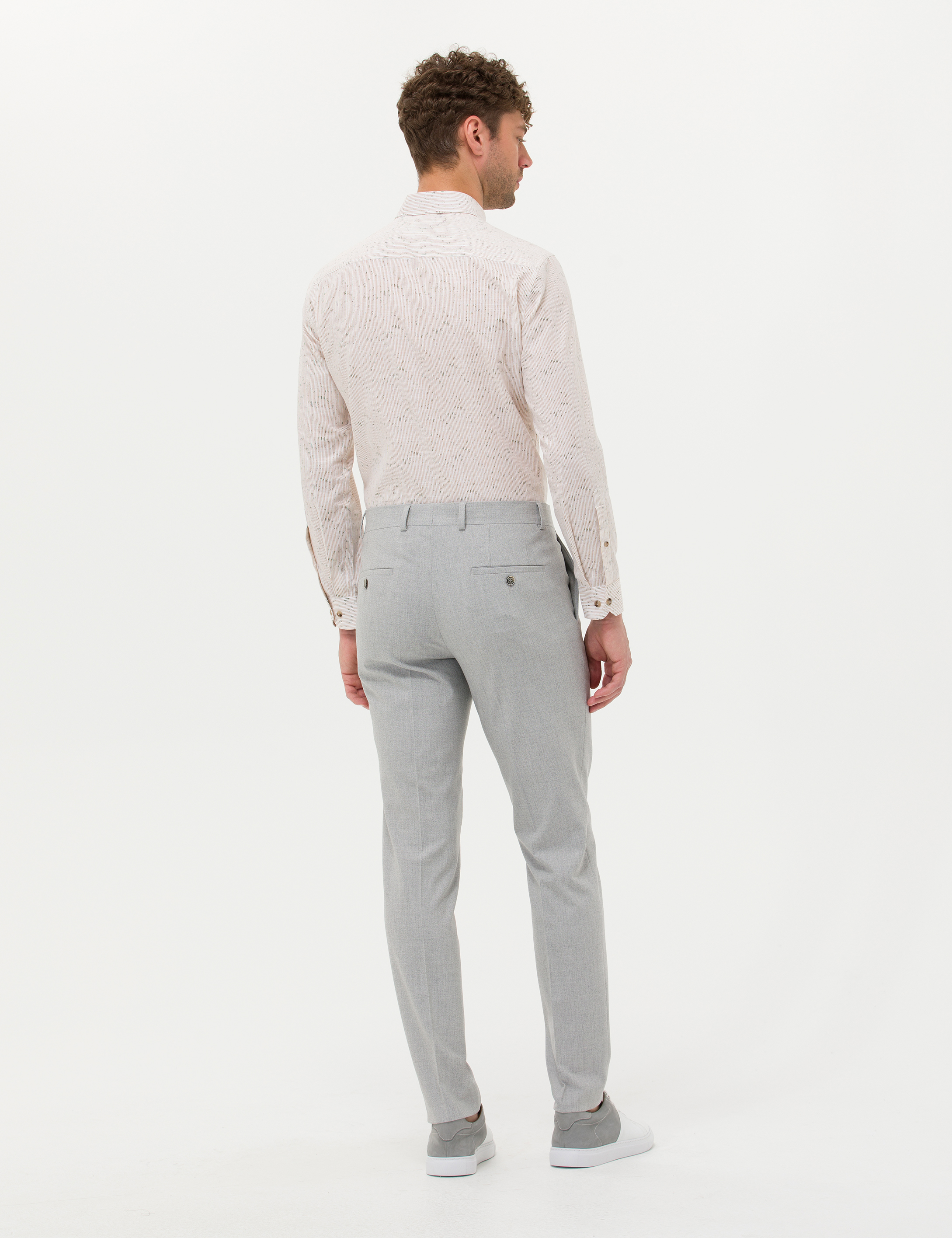 Açık Gri Kumaş Pantolon - Image 4