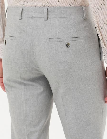 Açık Gri Kumaş Pantolon - 50274444108