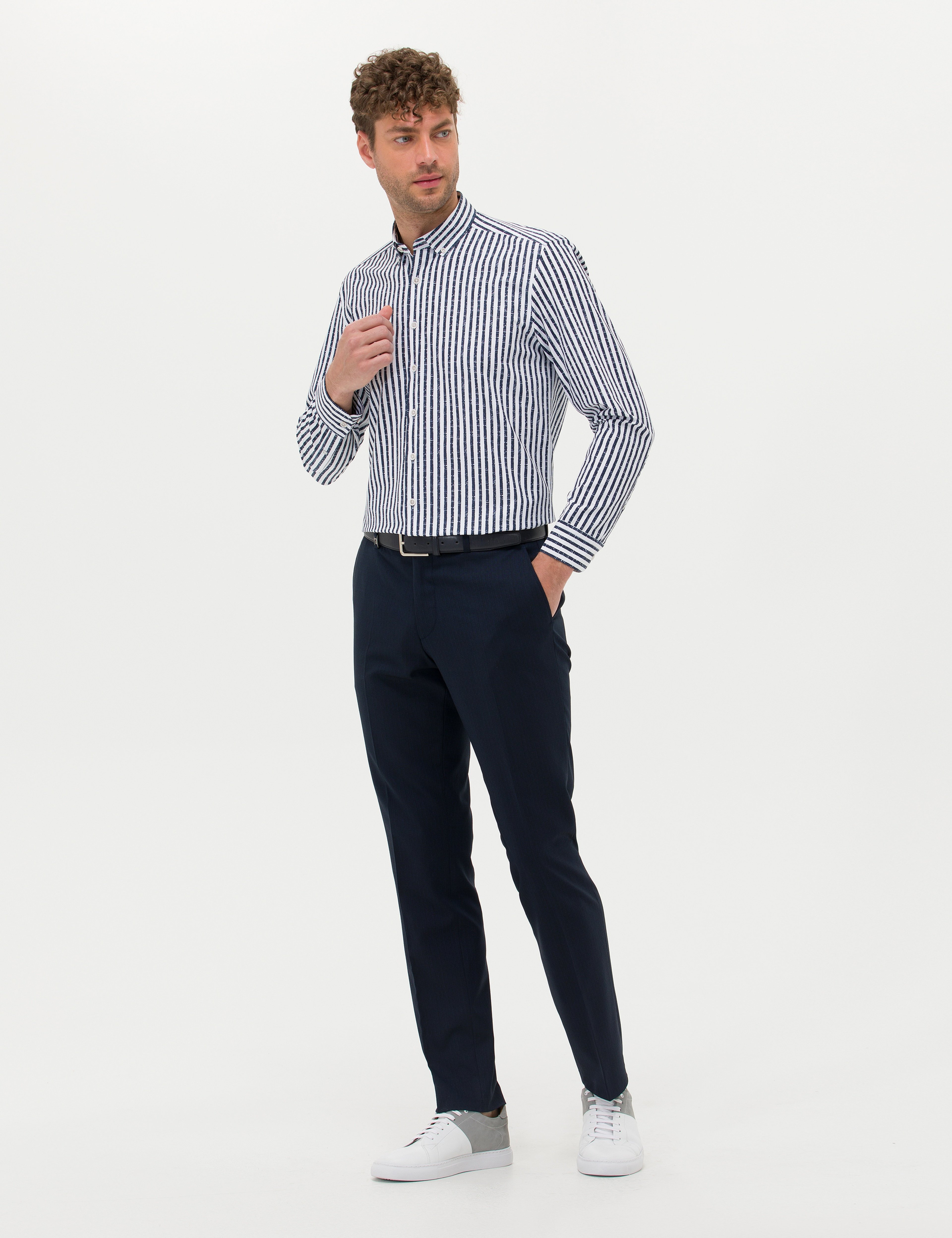 Lacivert Kumaş Pantolon - Image 3