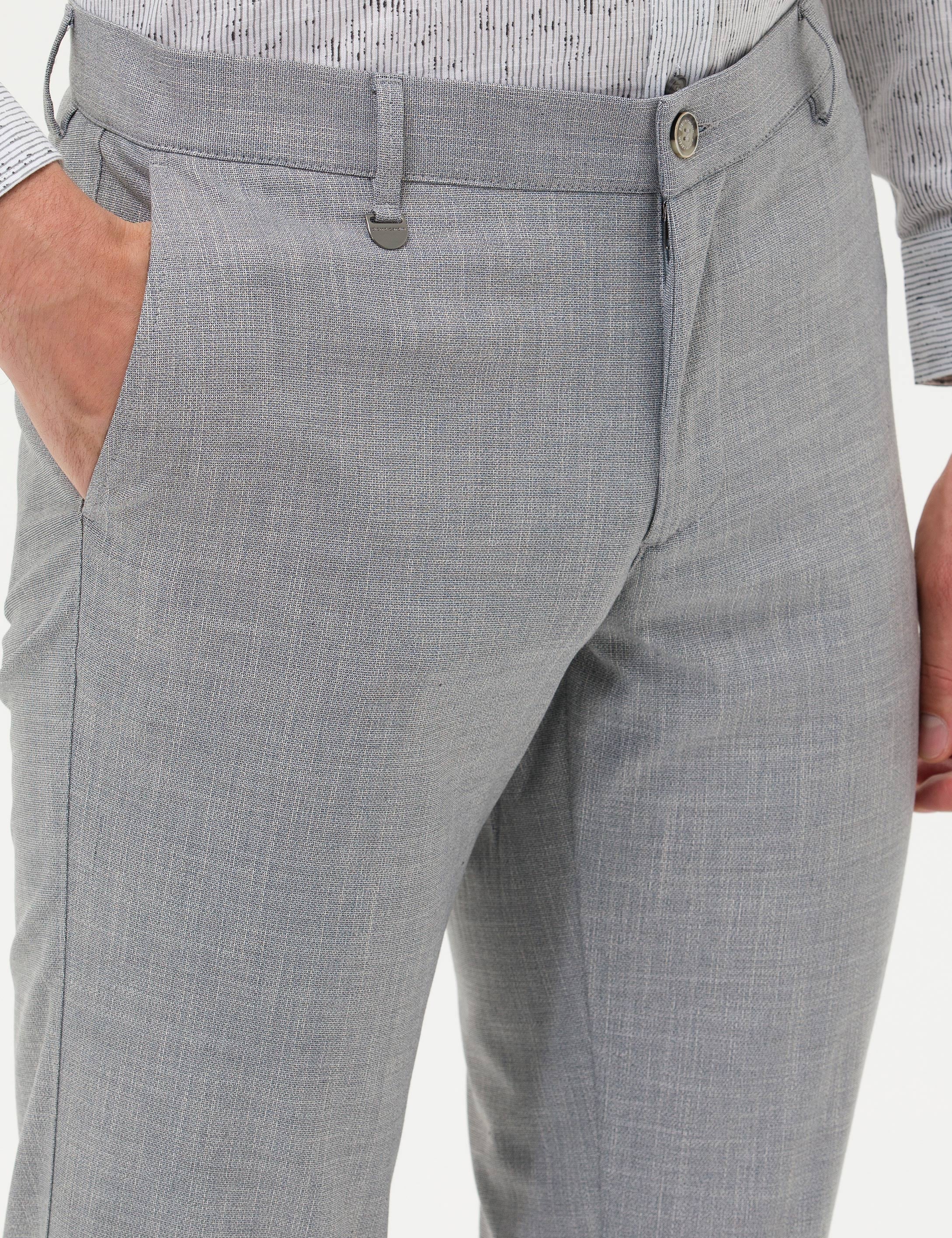 Gri Klasik Pantolon - Image 6