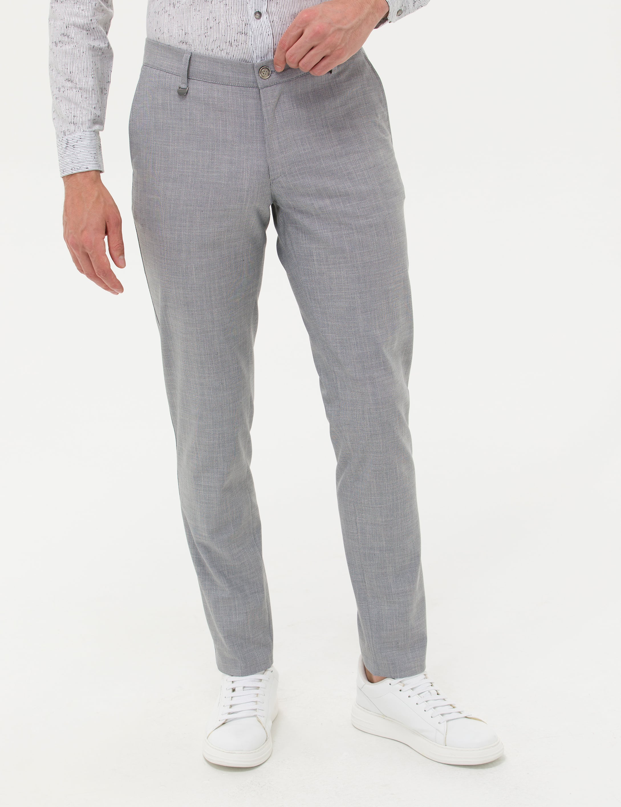 Gri Klasik Pantolon - Image 2