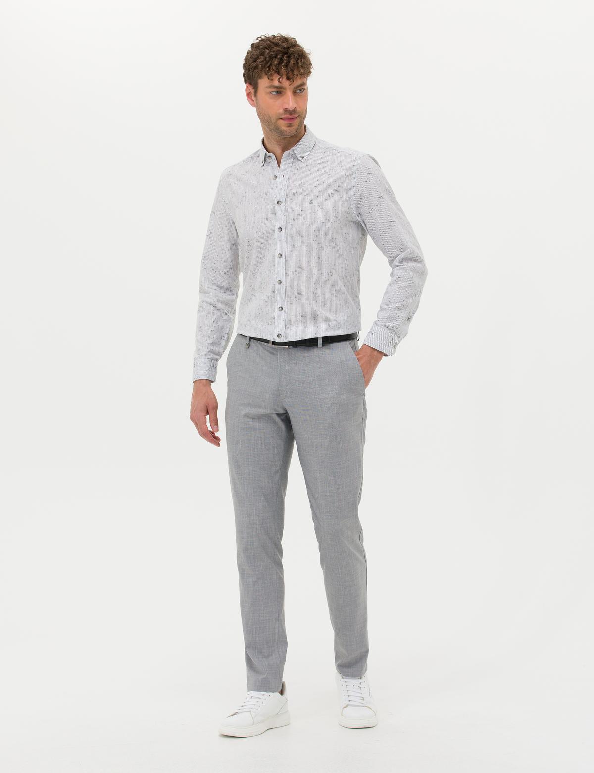 Gri Klasik Pantolon - 50277330006