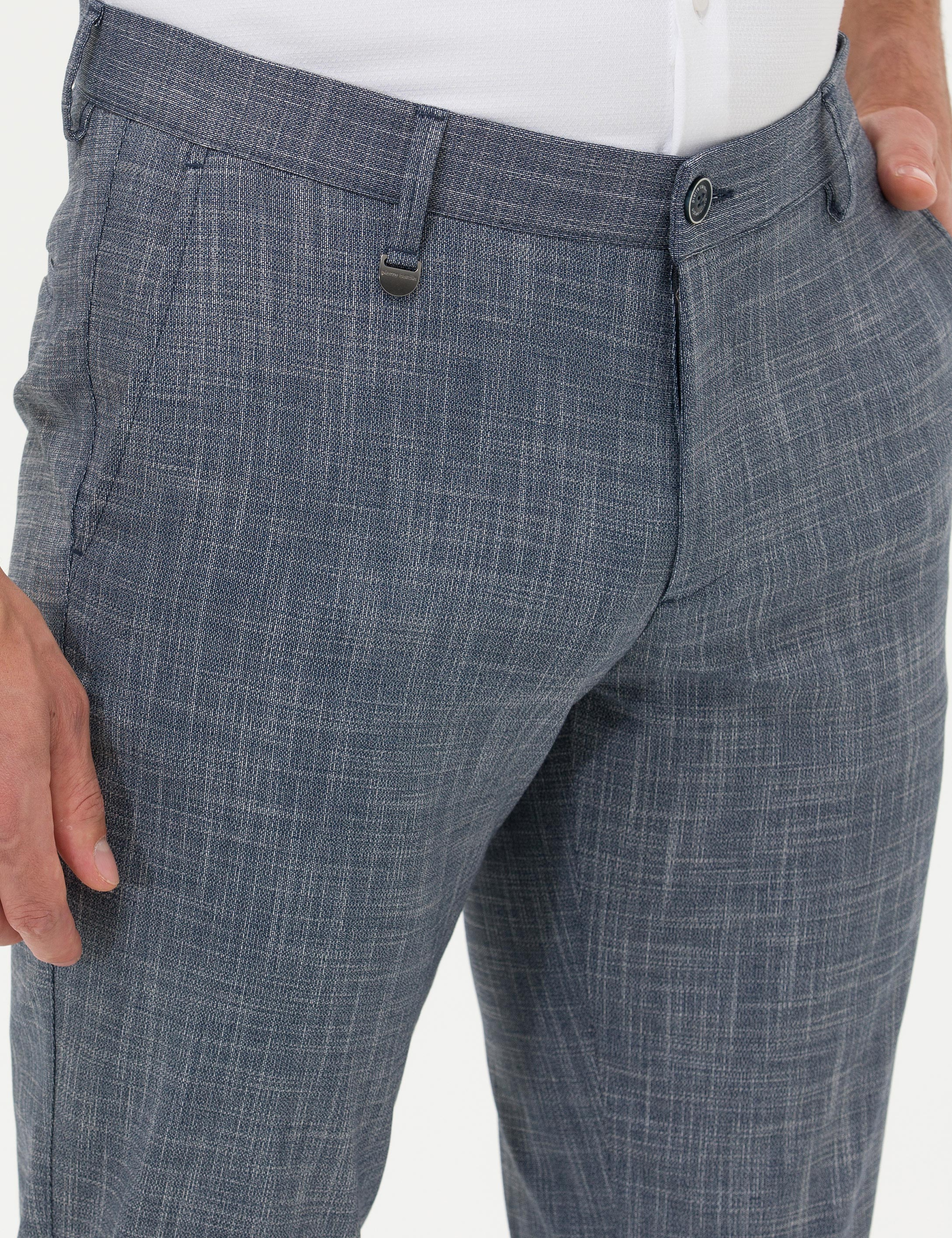 Koyu Mavi Klasik Pantolon - Image 6