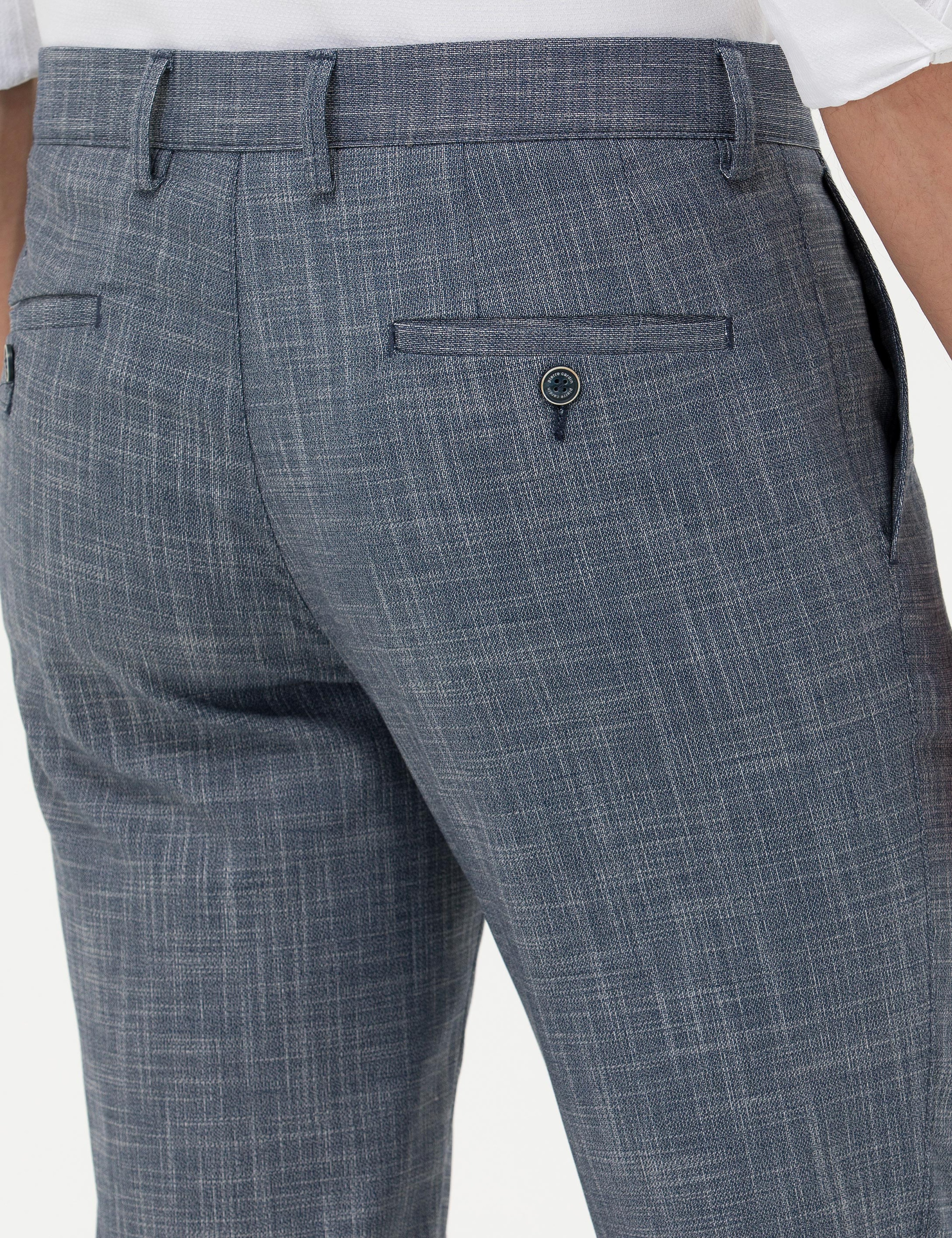 Koyu Mavi Klasik Pantolon - Image 7
