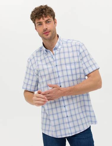 Mavi Regular Fit Kısa Kollu Gömlek