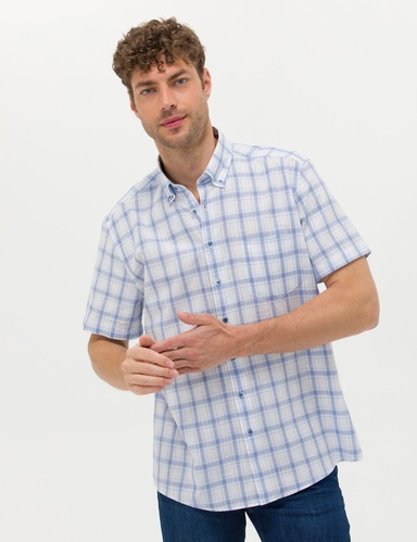 Mavi Regular Fit Kısa Kollu Gömlek
