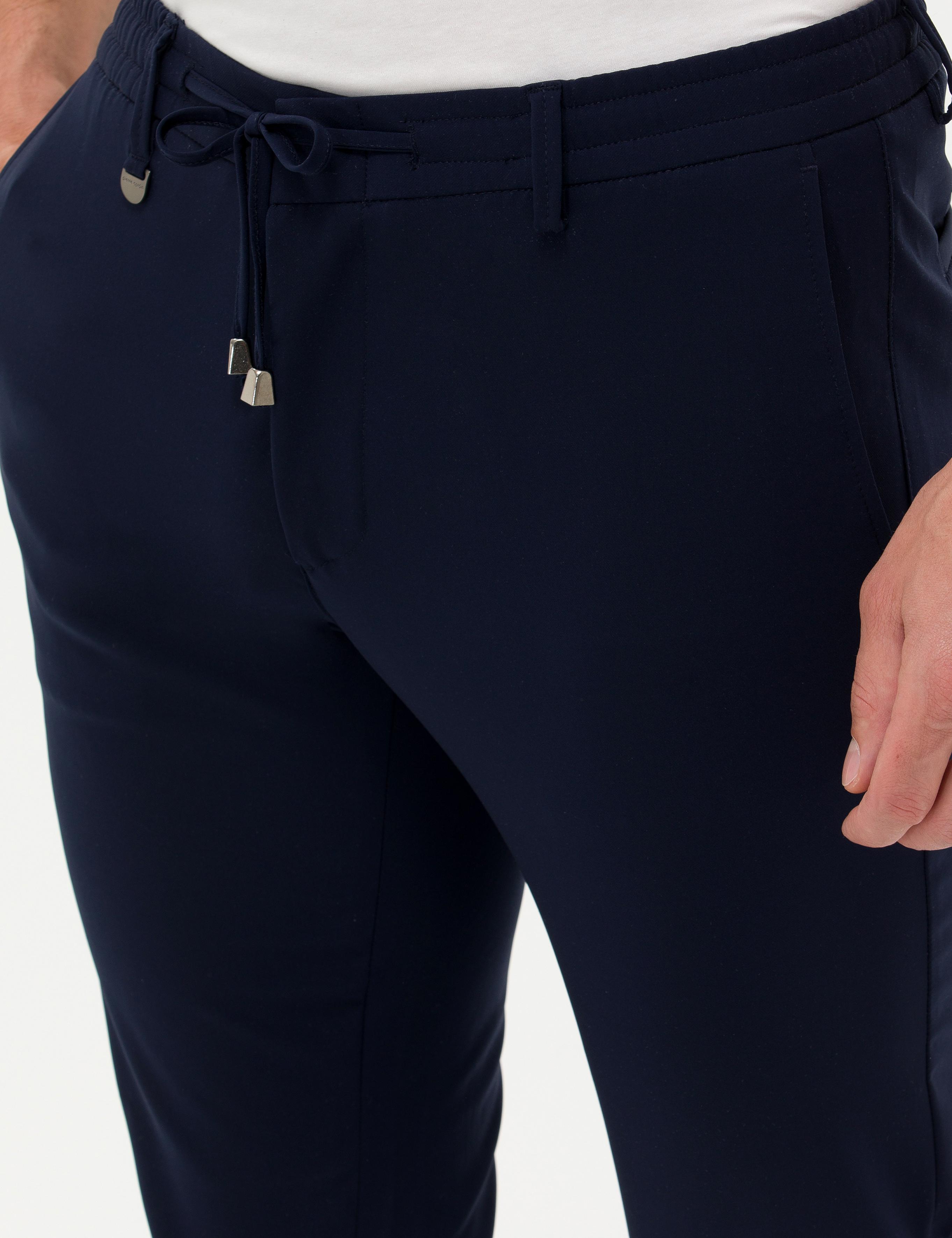 Lacivert Klasik Jogger Pantolon