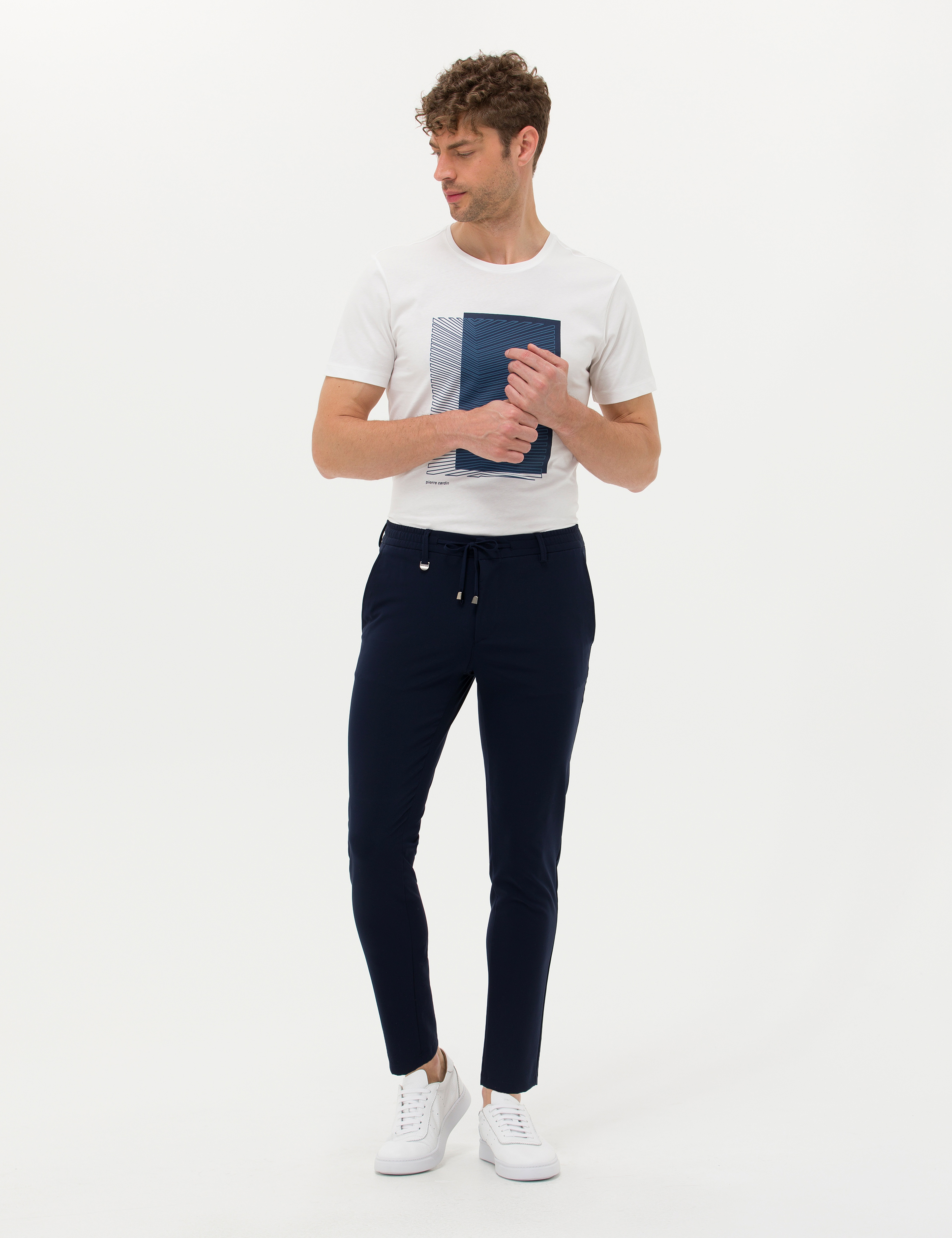 Lacivert Klasik Jogger Pantolon - Image 1