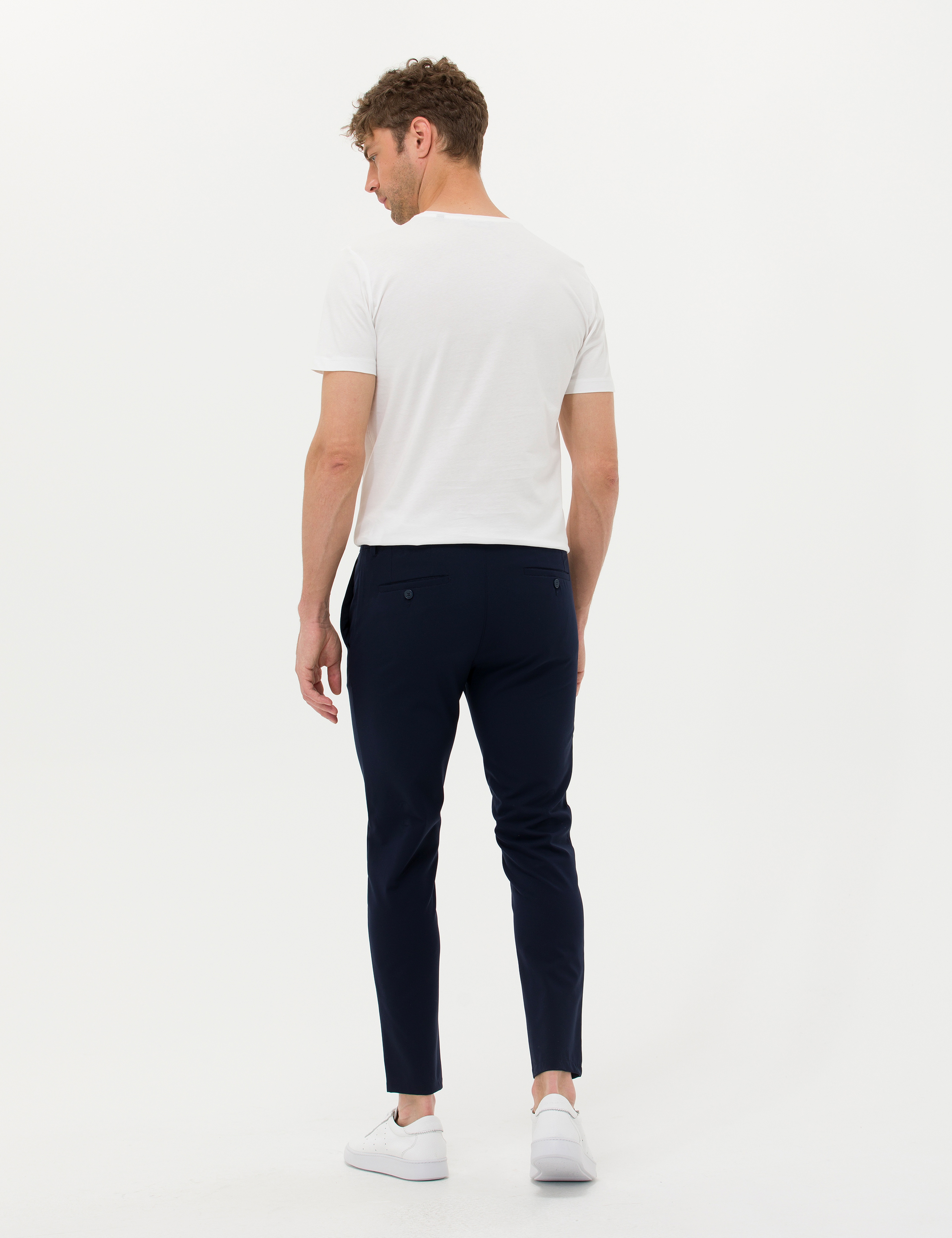 Lacivert Klasik Jogger Pantolon