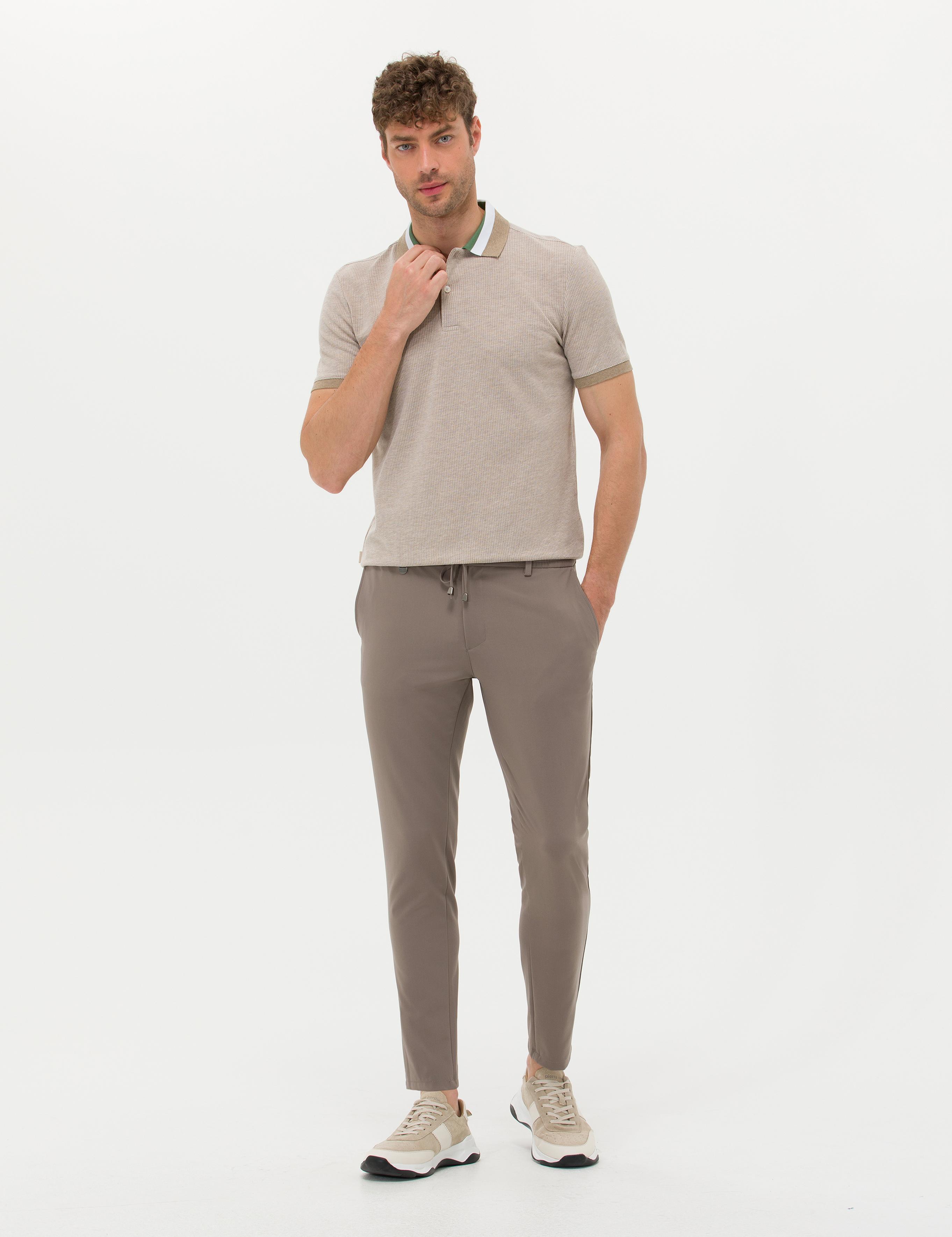 Bej Klasik Jogger Pantolon