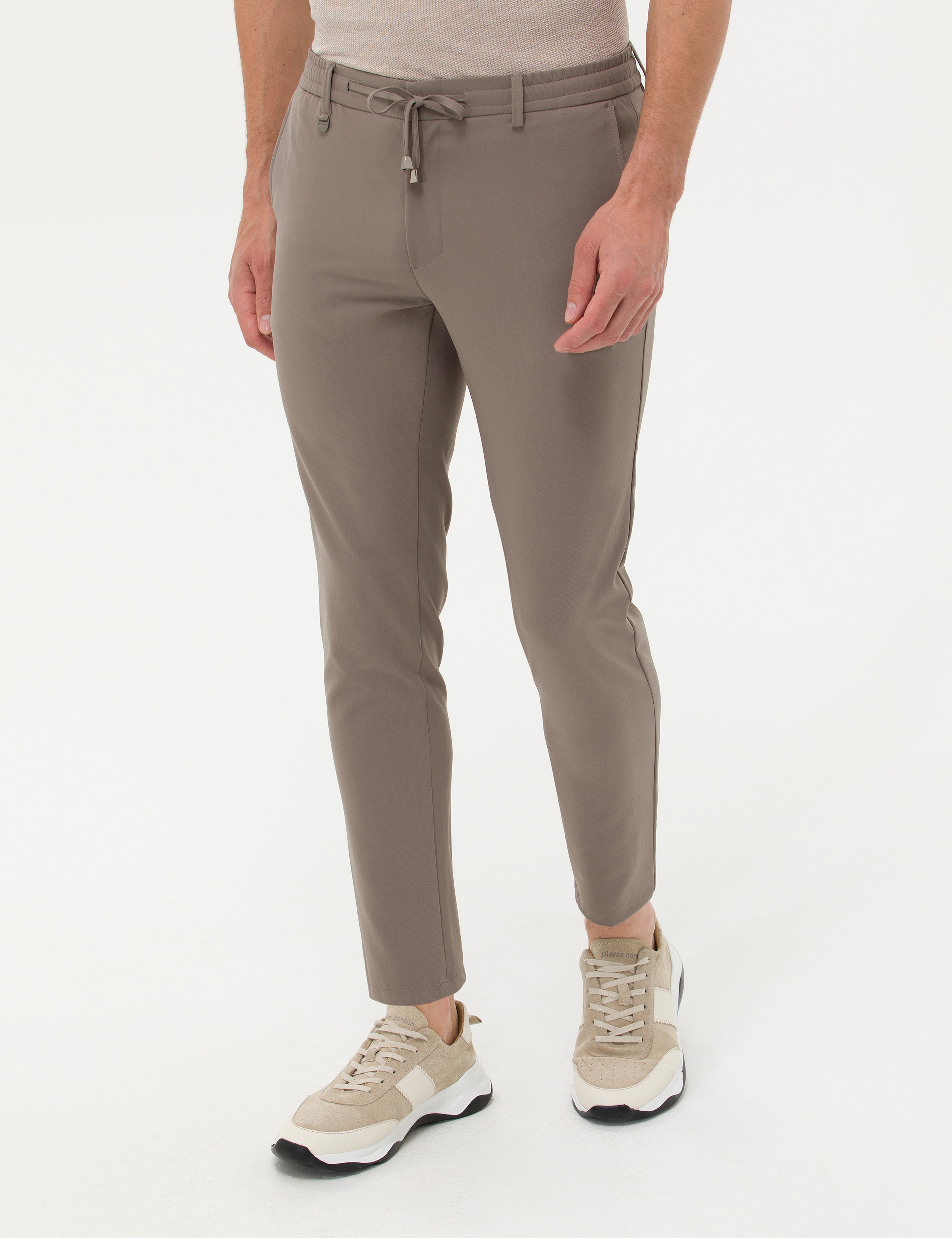 Bej Klasik Jogger Pantolon - Image 2