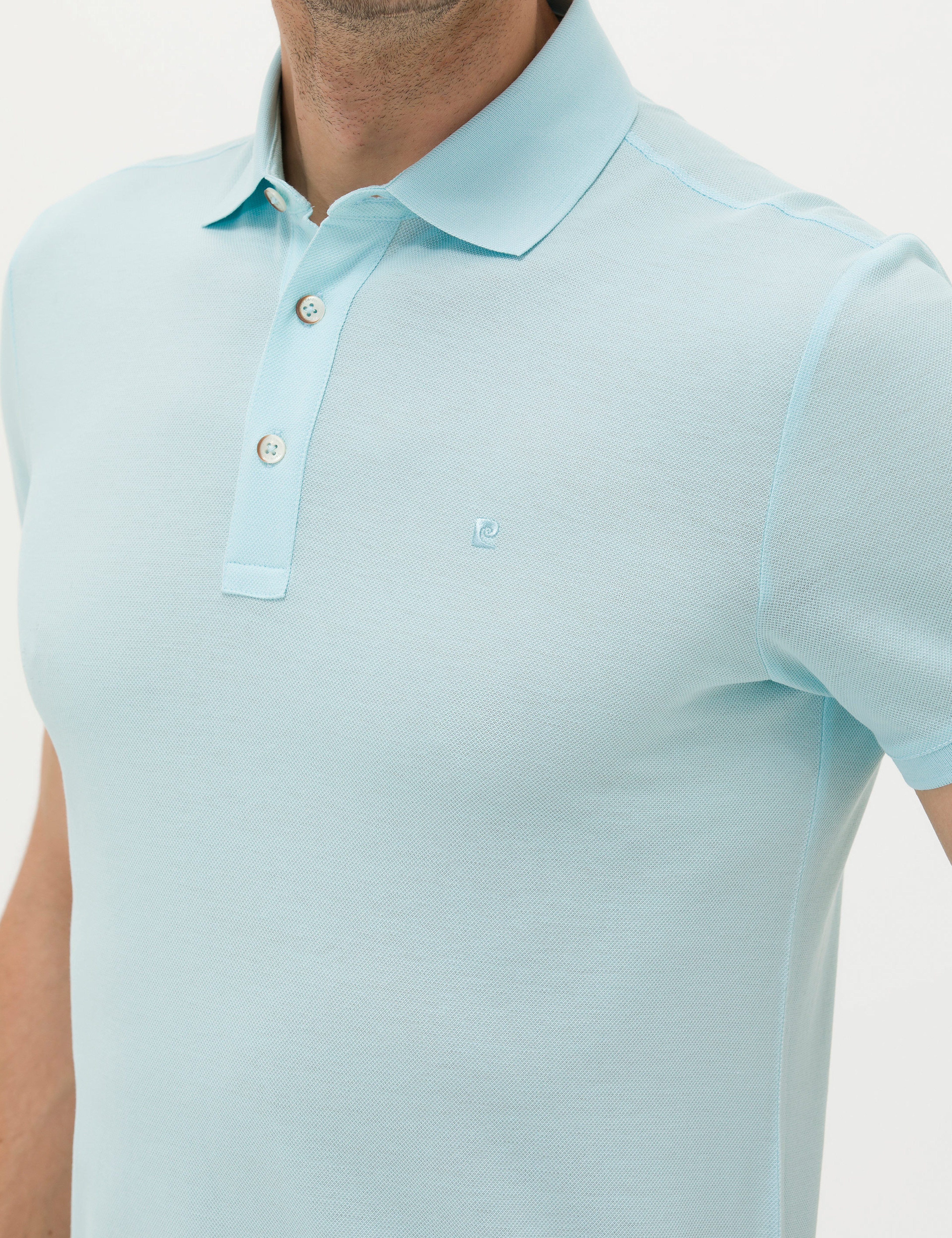 Mavi Slim Fit %100 Pamuk Merserize Düğmeli Polo Yaka Basic Tişört