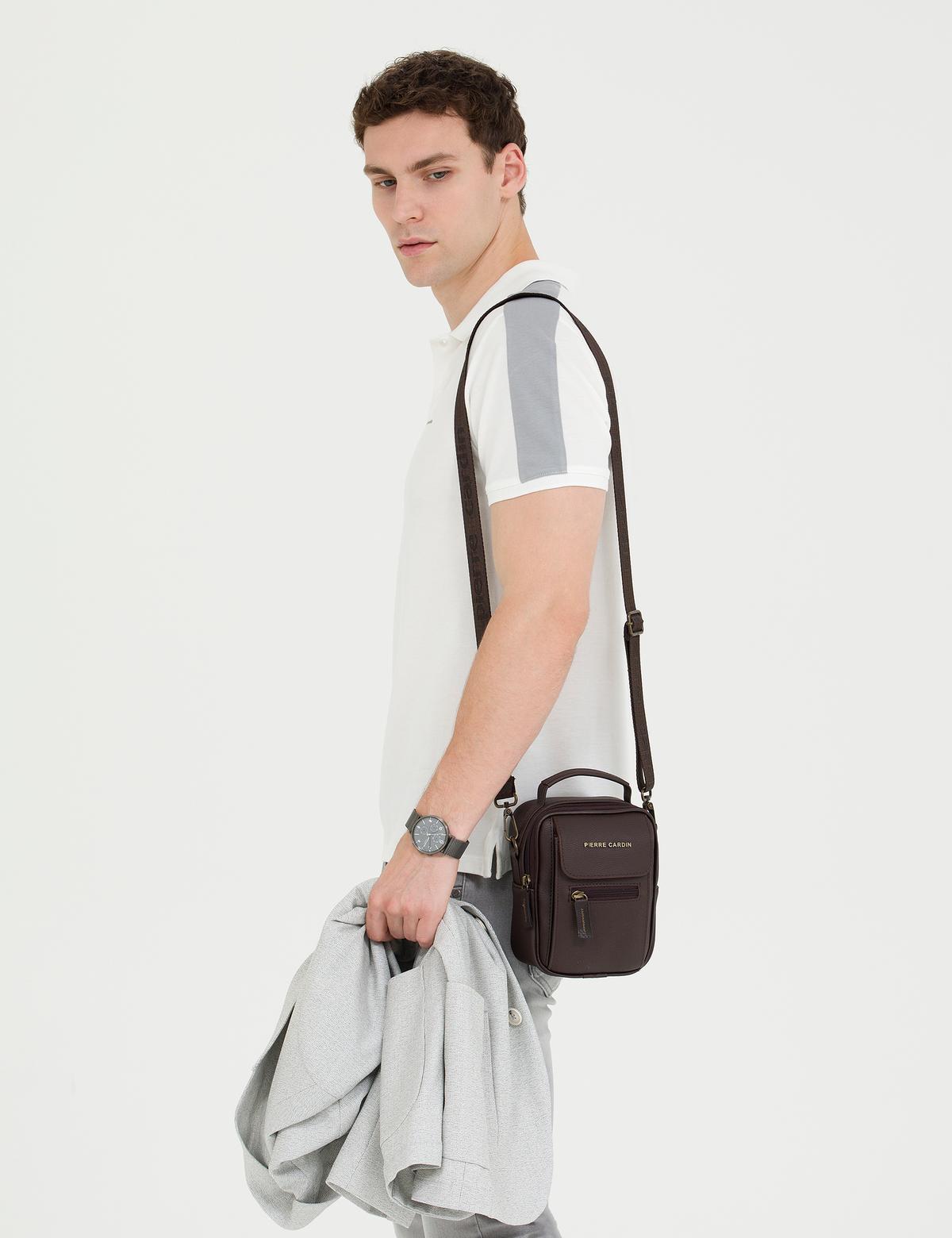 Erkek Kahverengi Askılı El Çantası - 50268766002