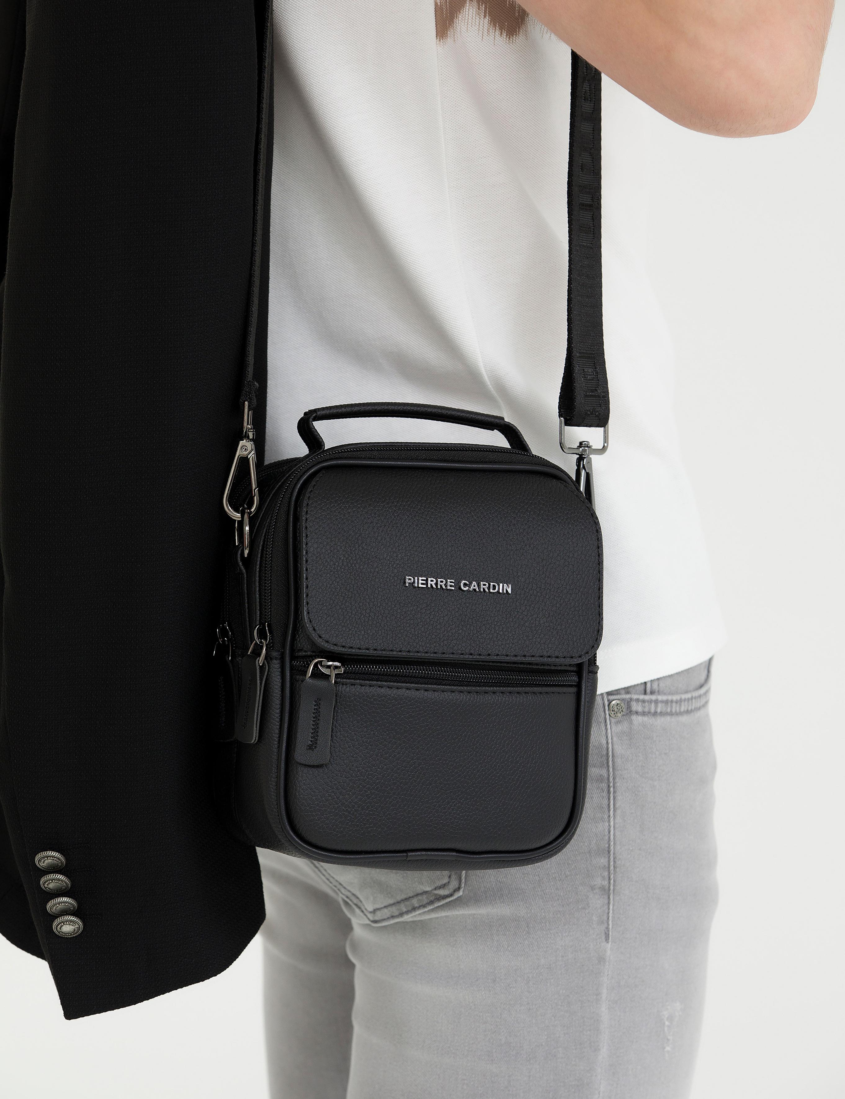 Erkek Siyah Askılı El Çantası