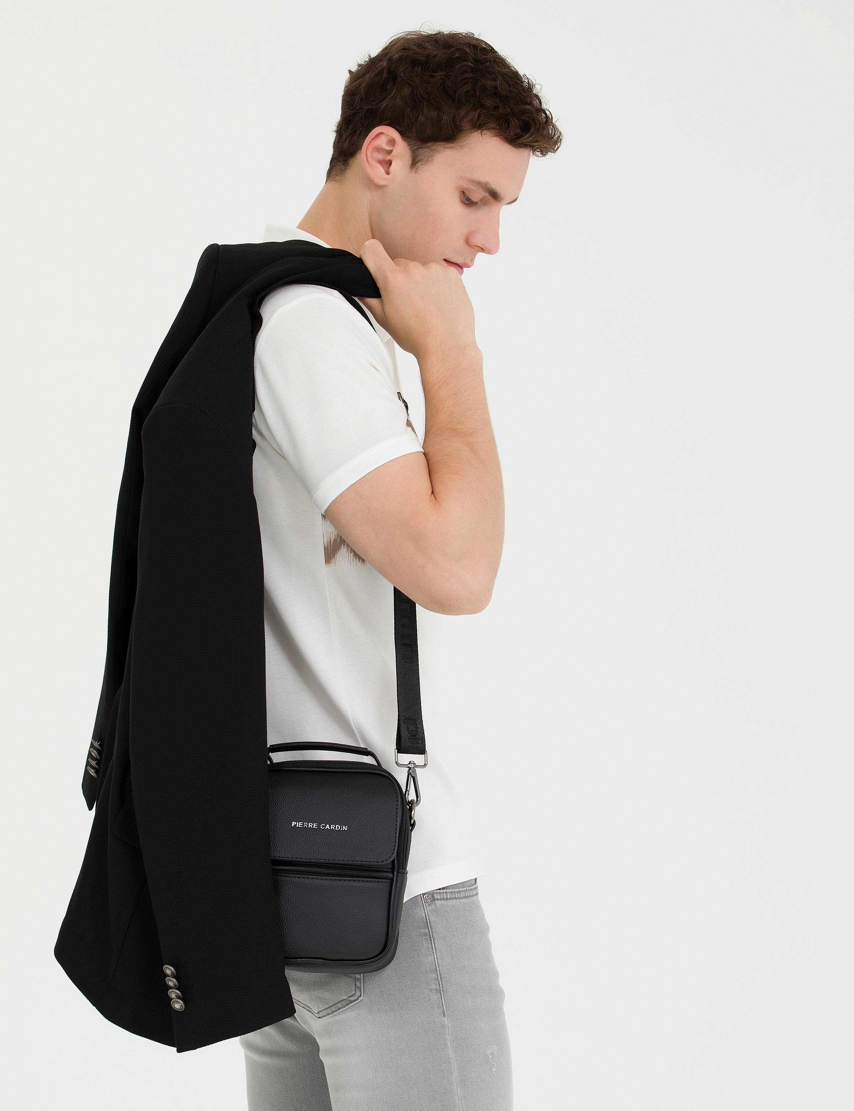 Erkek Siyah Askılı El Çantası