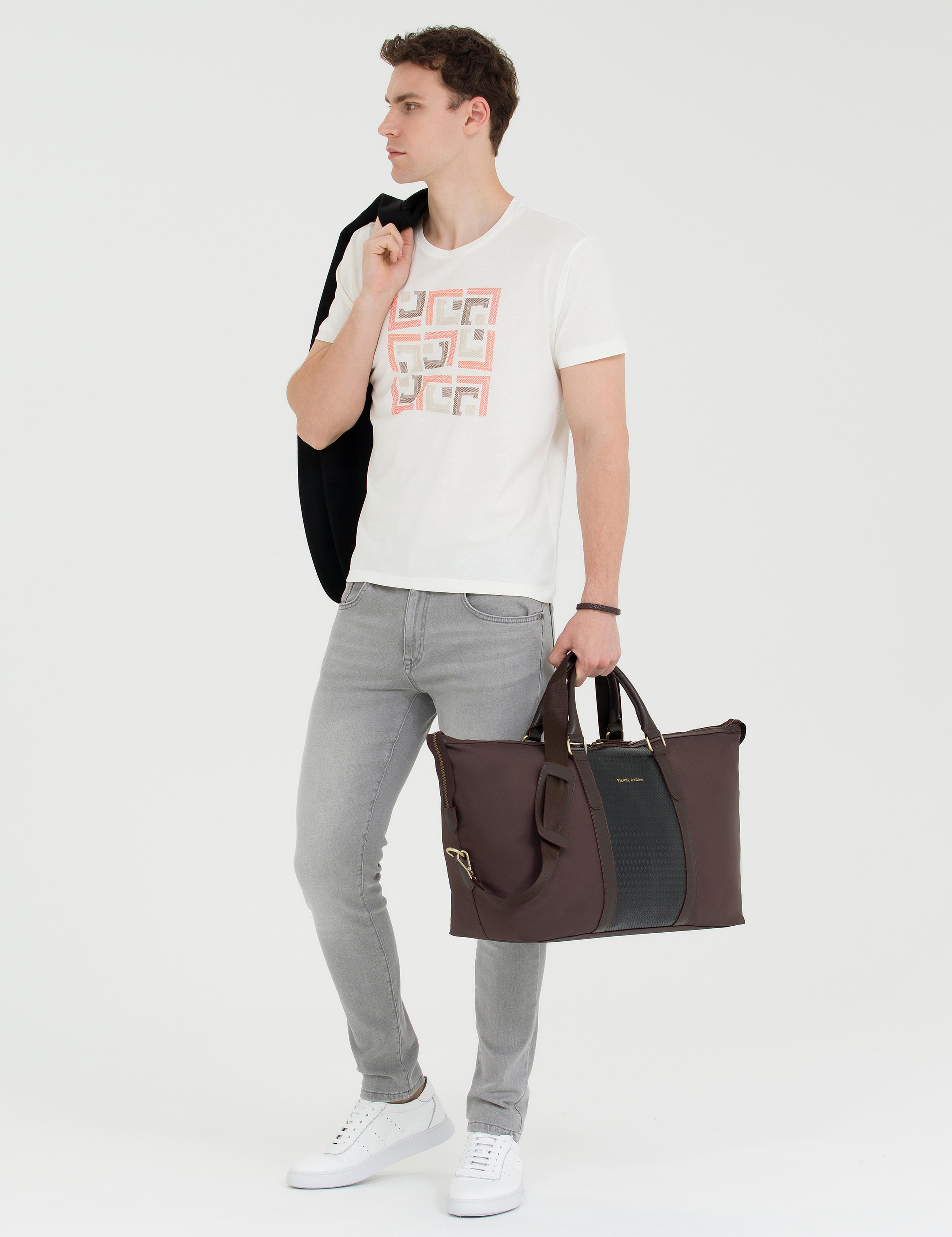 Erkek Kahverengi Spor Seyahat Çantası