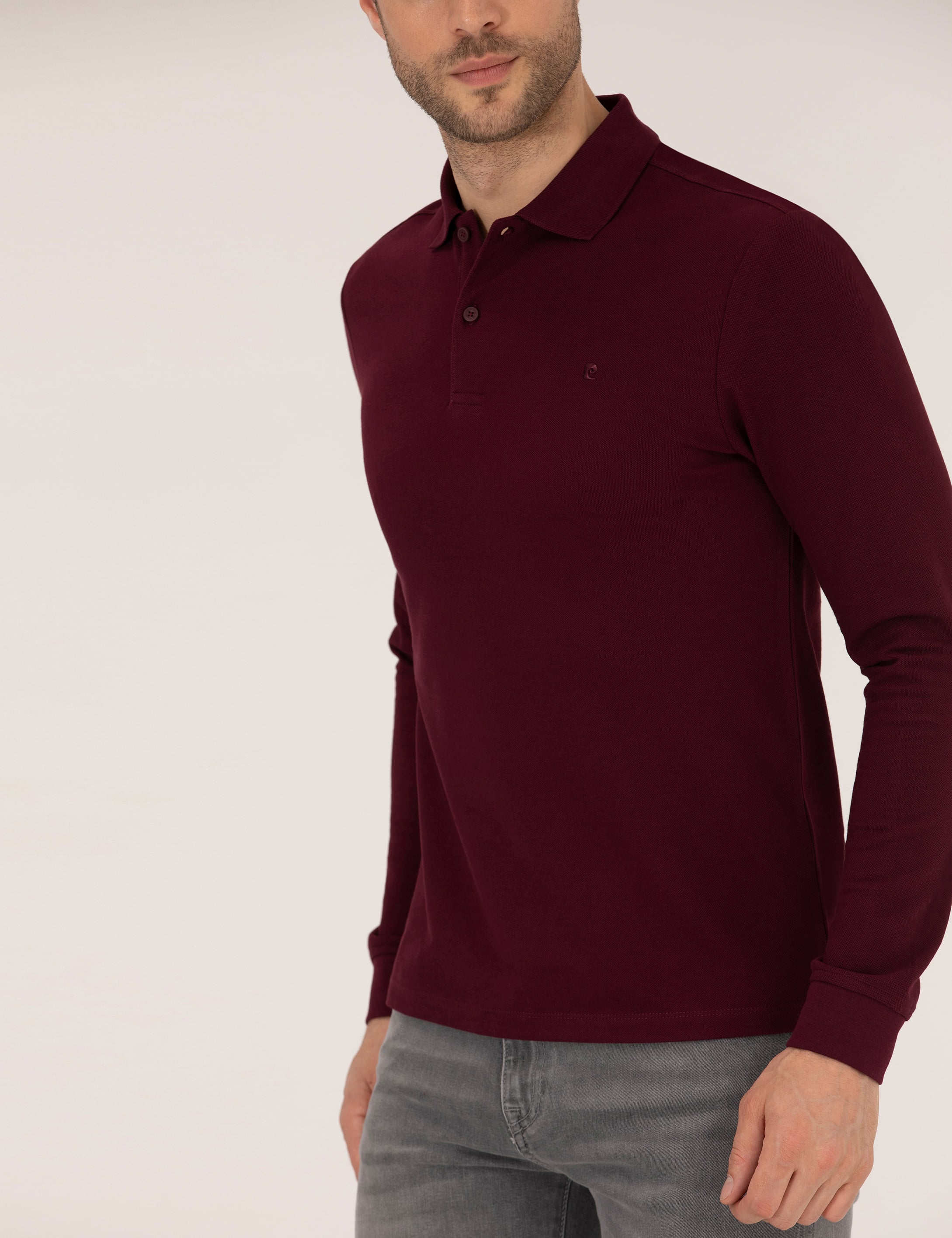 Bordo Slim Fit Basic Sweatshirt