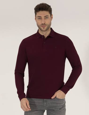 Bordo Slim Fit Basic Sweatshirt
