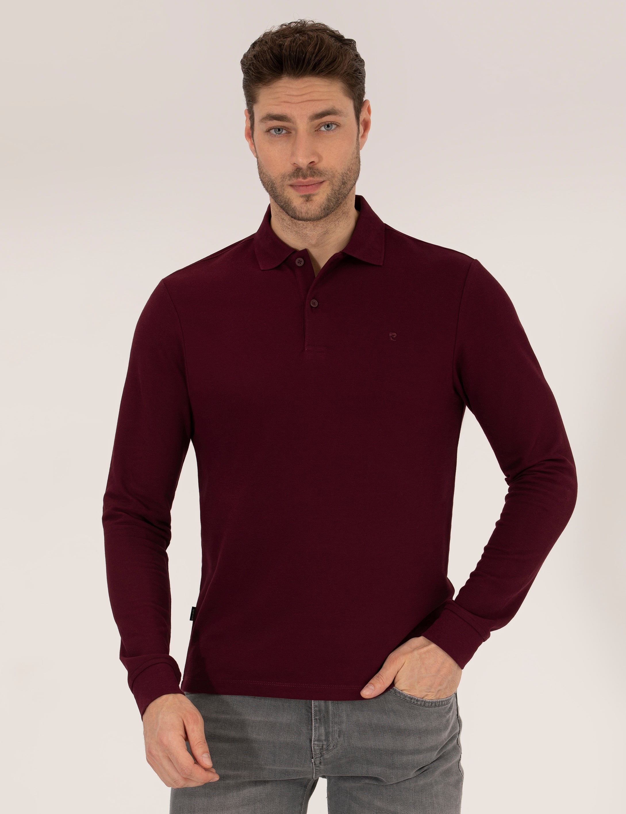 Bordo Slim Fit Basic Sweatshirt