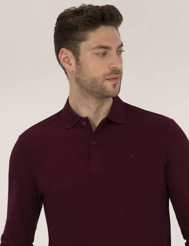 Bordo Slim Fit Basic Sweatshirt