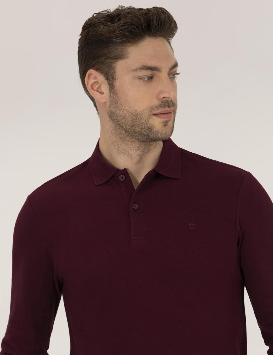 Bordo Slim Fit Basic Sweatshirt