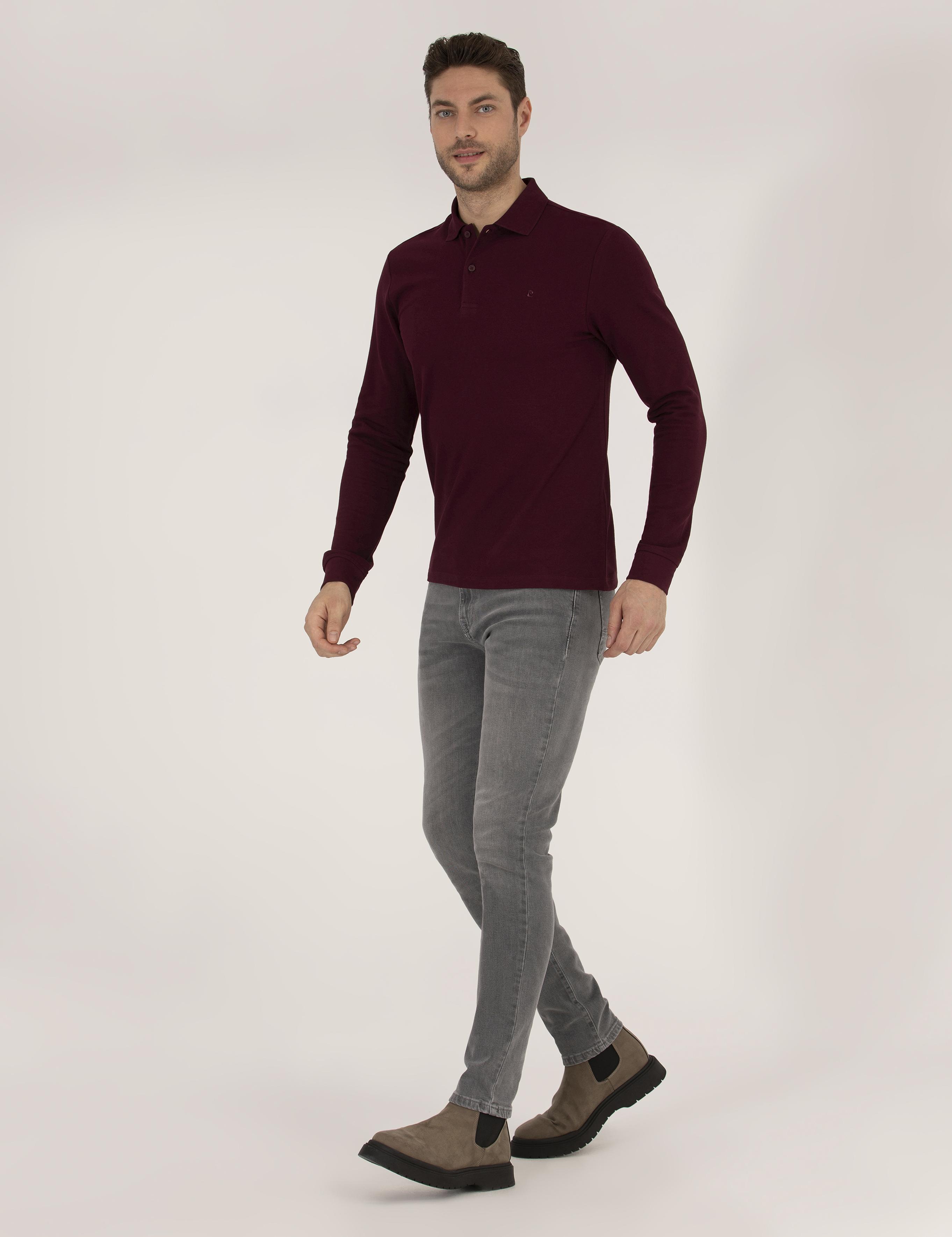 Bordo Slim Fit Basic Sweatshirt