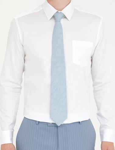 Beyaz %100 Pamuk Parlak Saten Regular Fit Uzun Kollu Basic Gömlek
