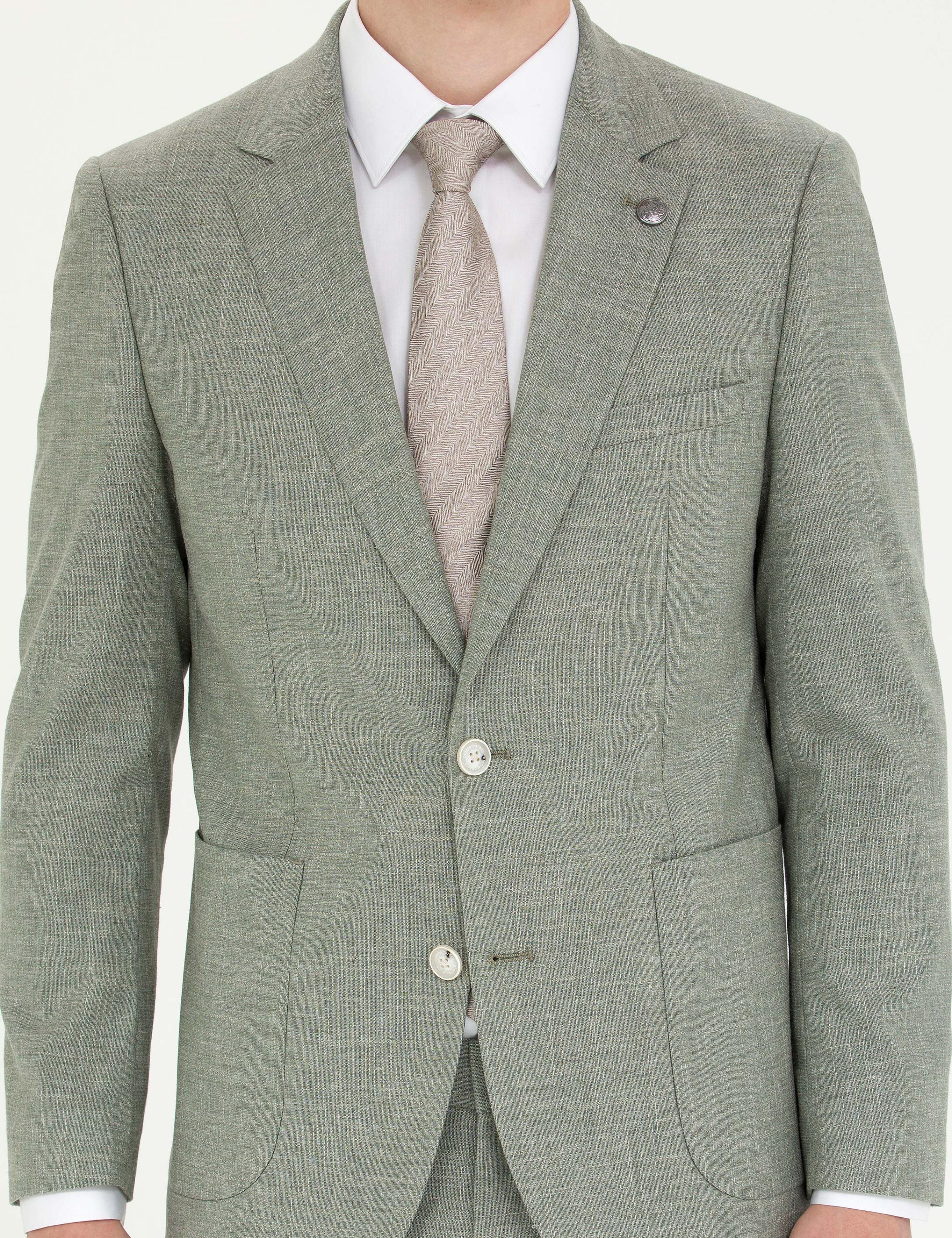 Açık Yeşil Ekstra Slim Fit Takım Elbise