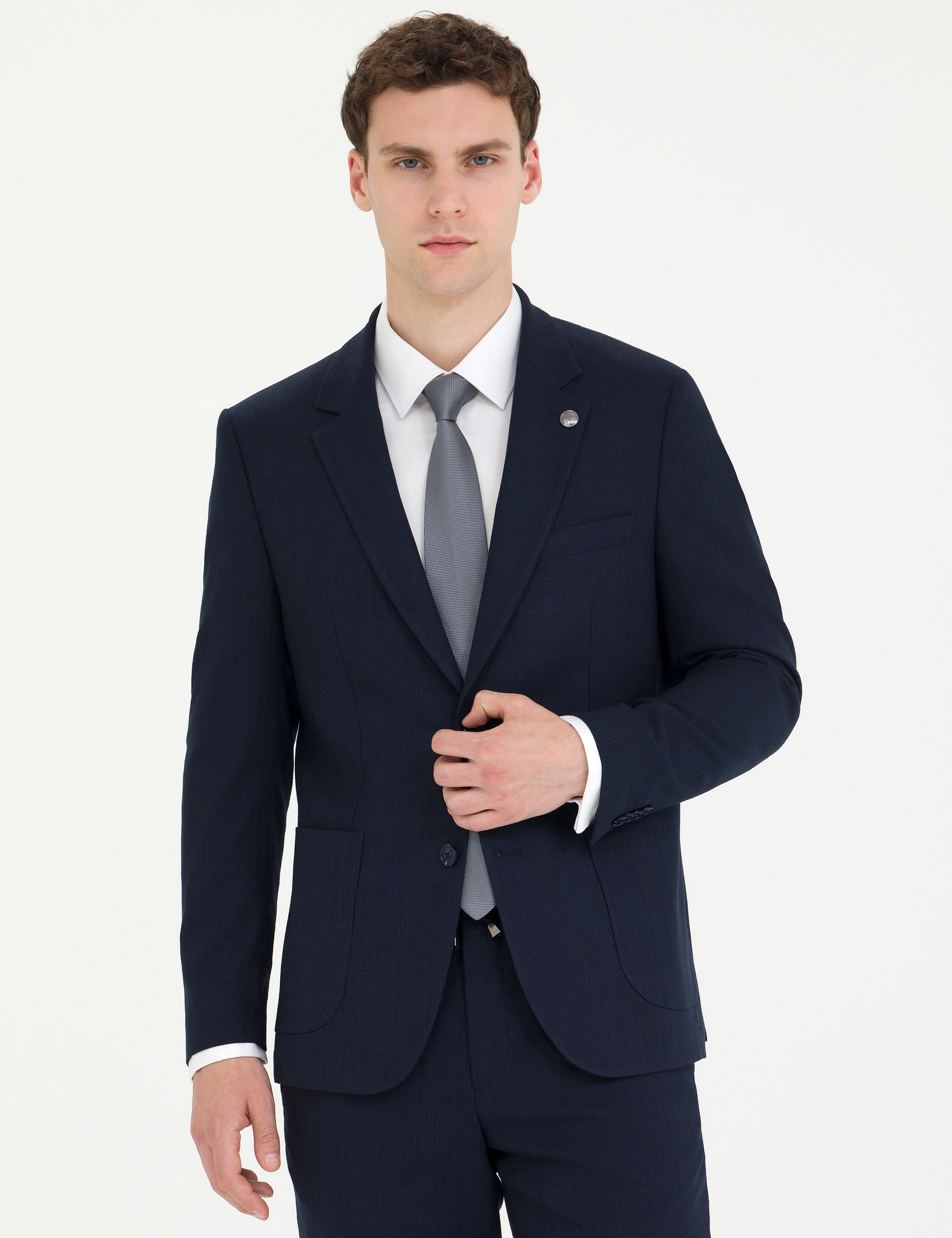Lacivert Slim Fit Takım Elbise