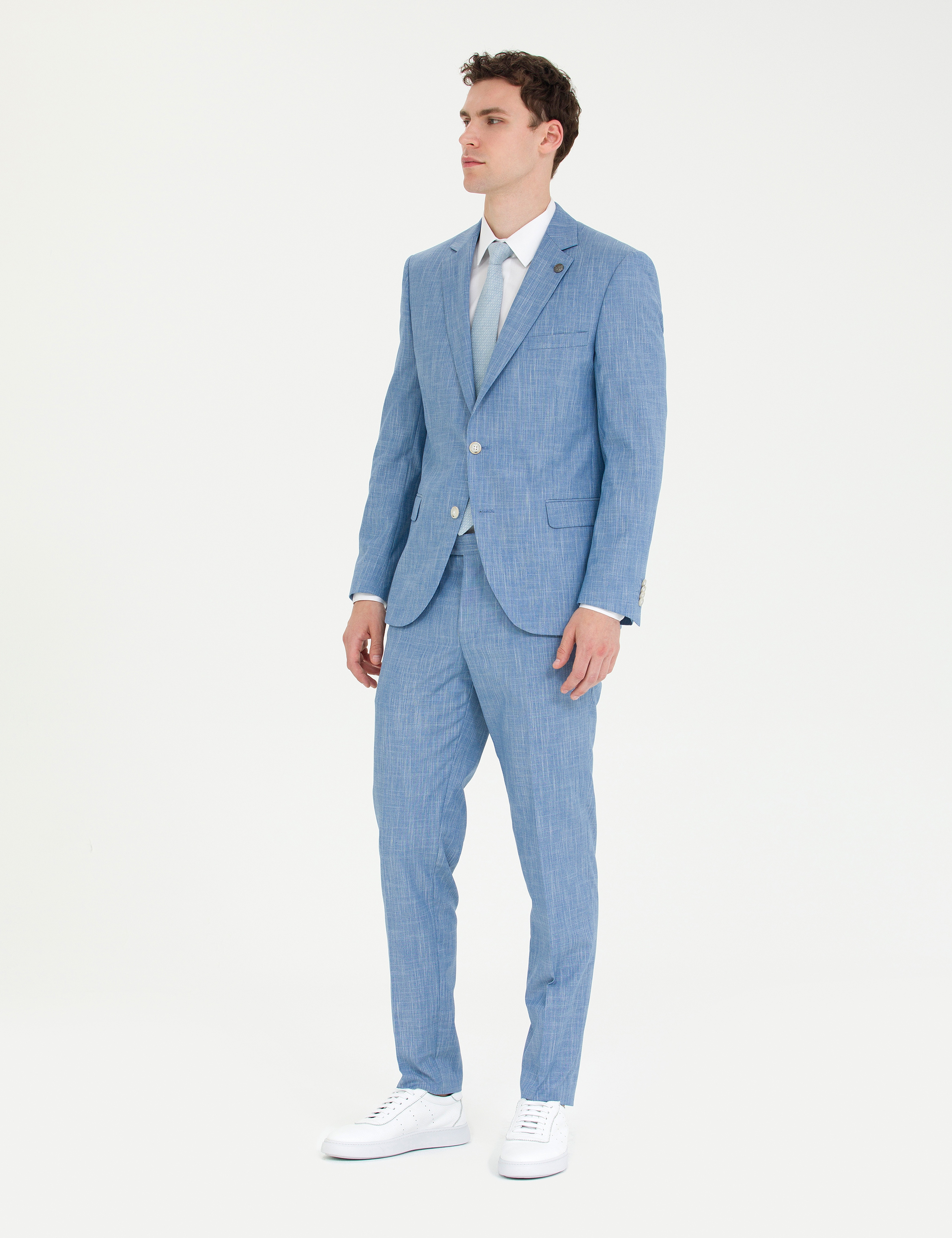 Açık Mavi Ex. Slim Fit Takım Elbise - Image 3