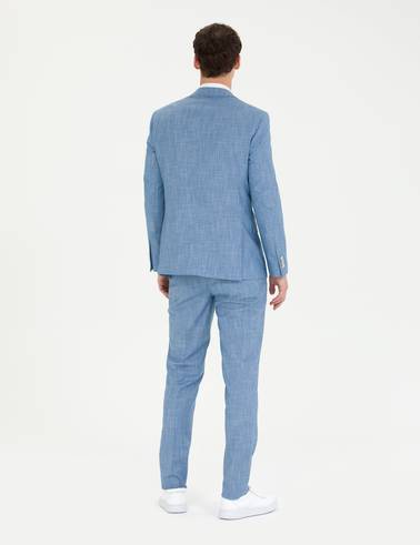 Açık Mavi Ex. Slim Fit Takım Elbise