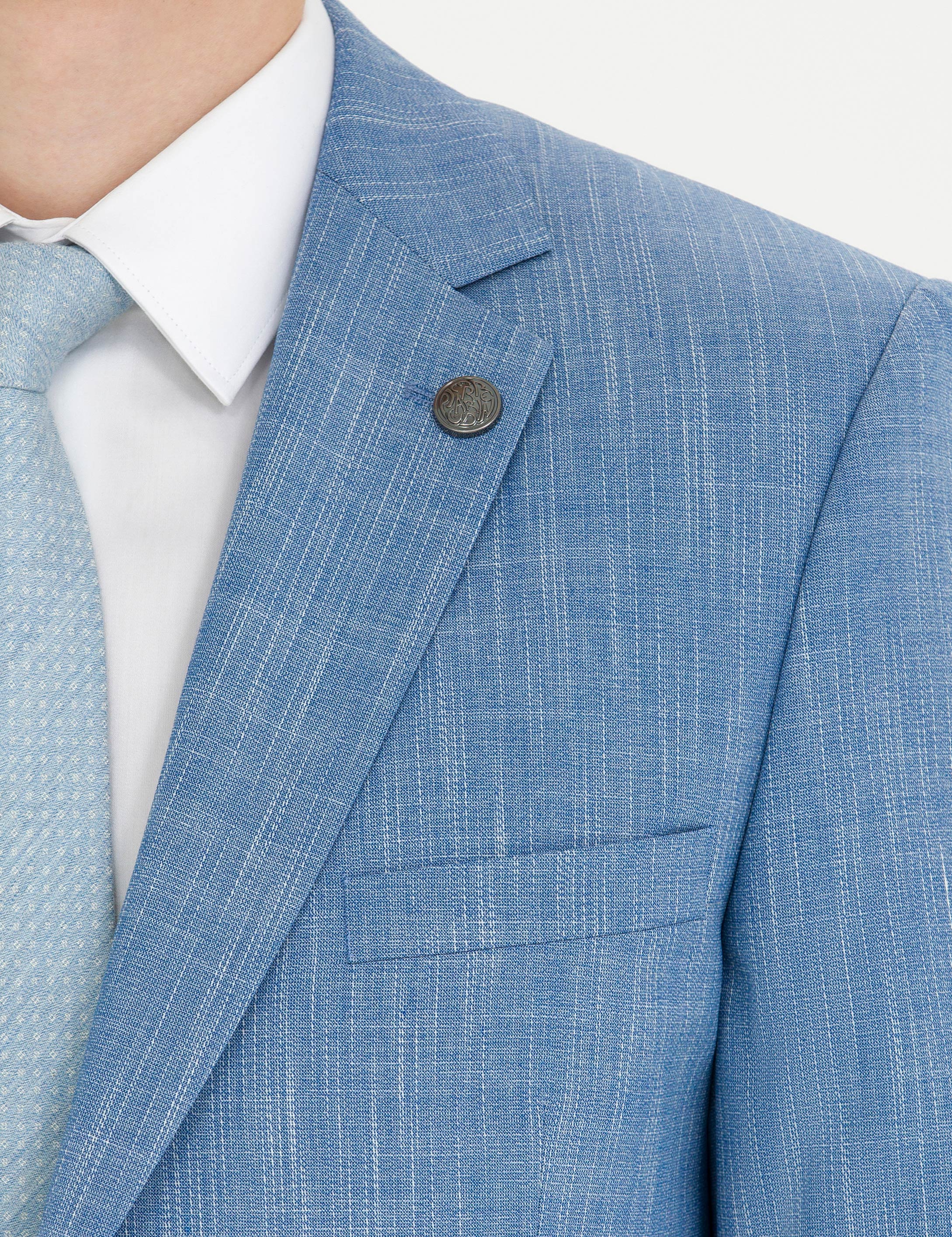 Açık Mavi Ex. Slim Fit Takım Elbise - Image 7