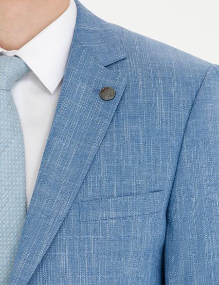 Açık Mavi Ex. Slim Fit Takım Elbise - 50270622014