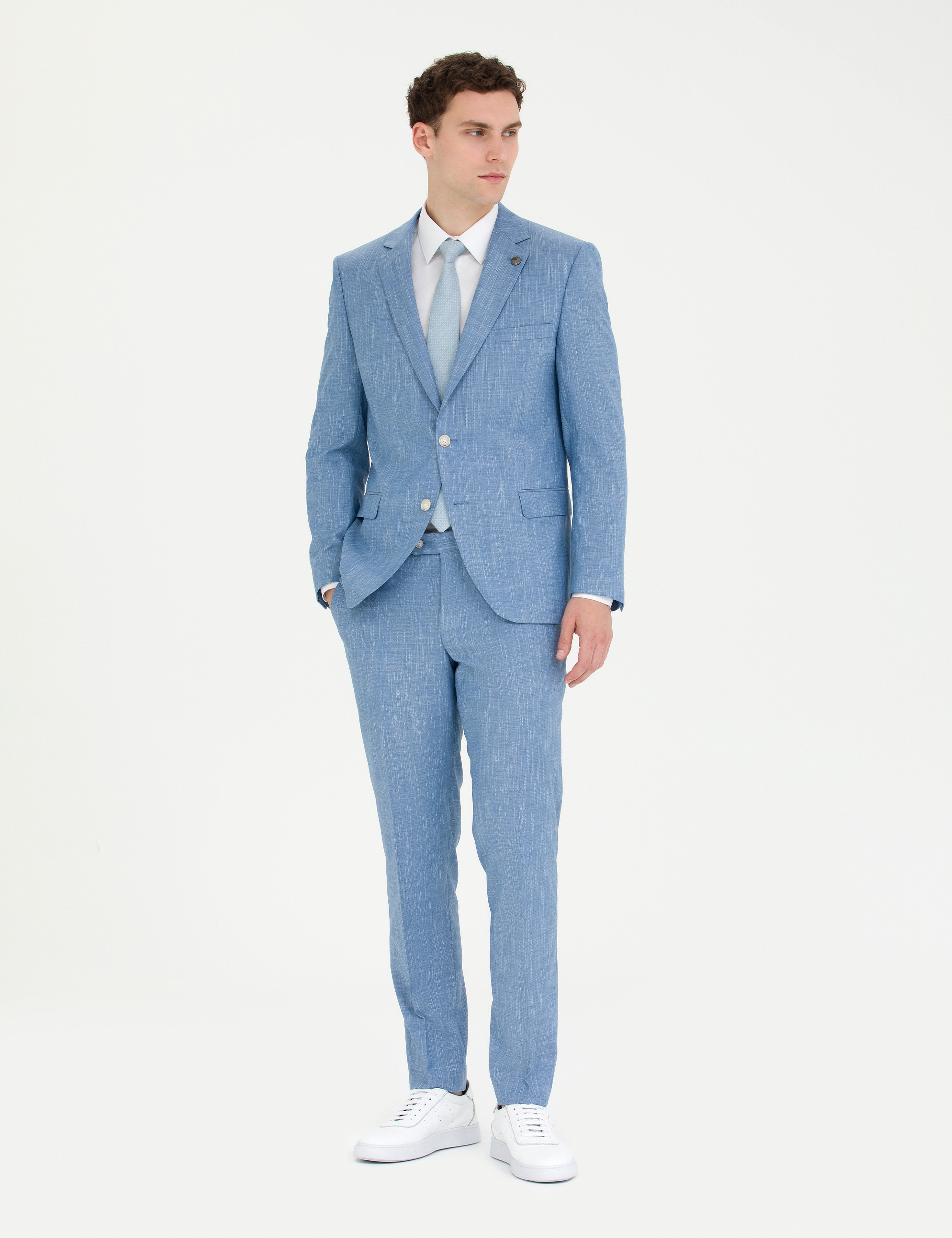 Açık Mavi Ex. Slim Fit Takım Elbise